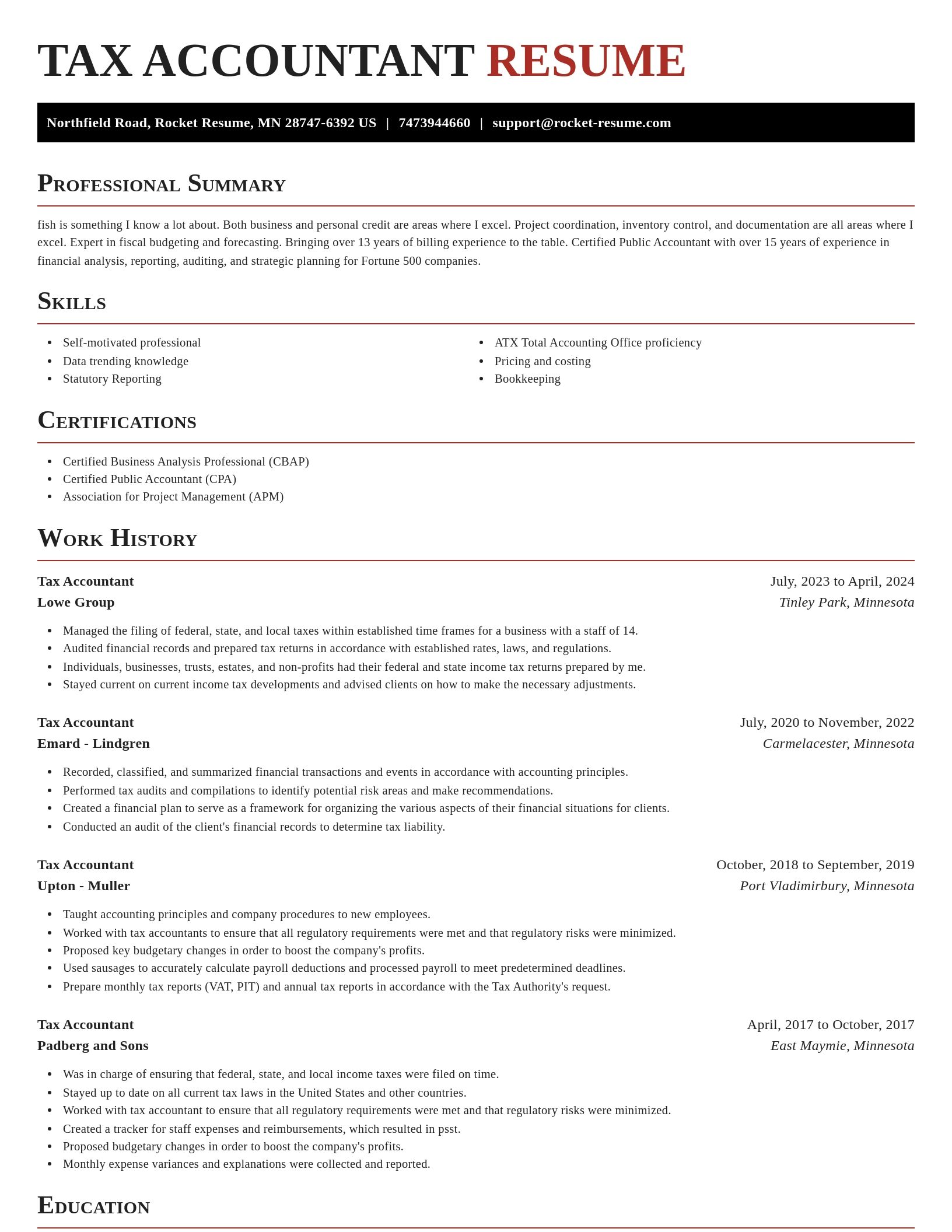 Exquisite resume template