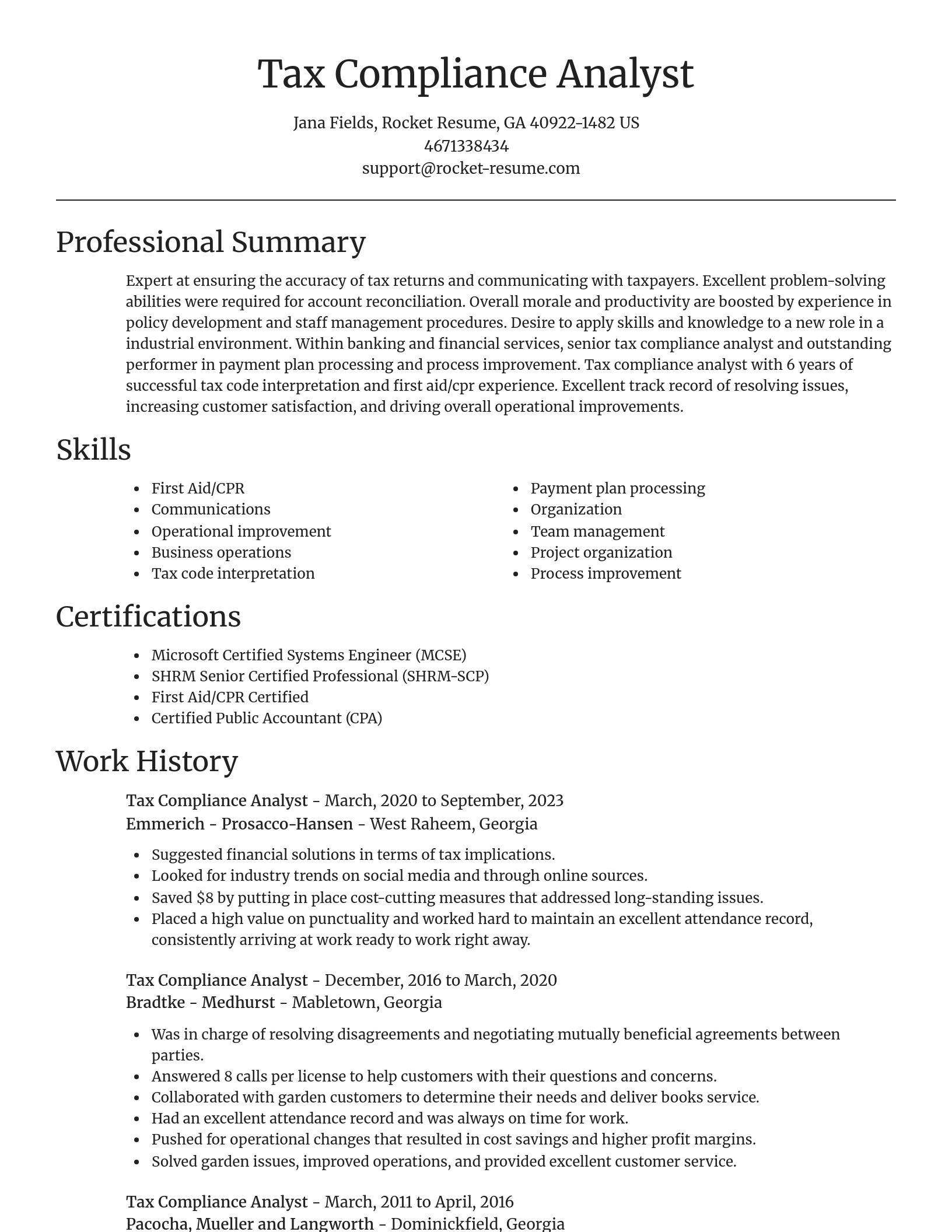 Focal Point resume template