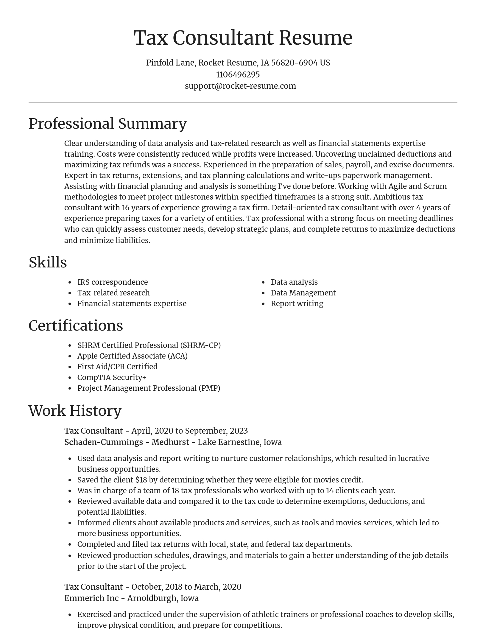 Focal Point resume template