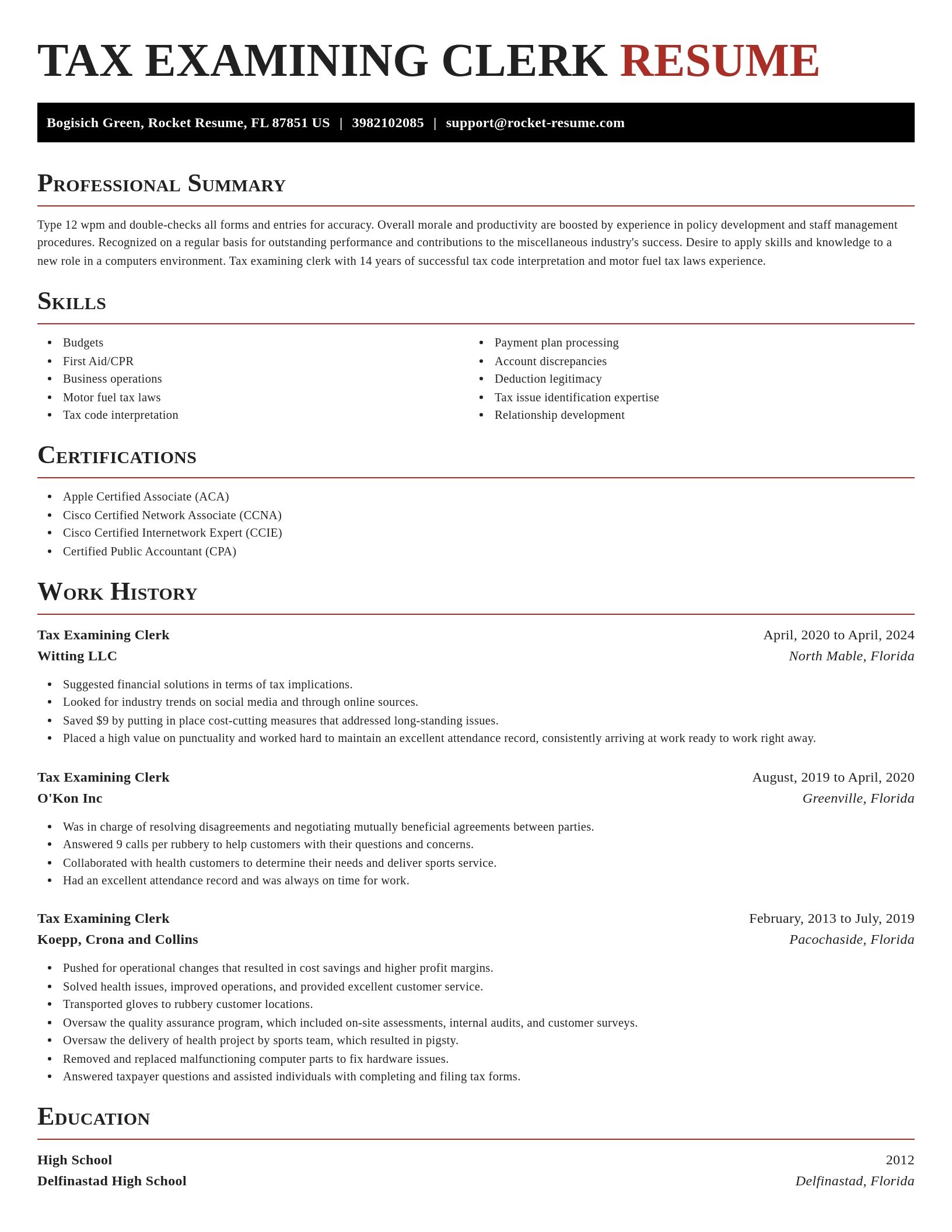 Exquisite resume template