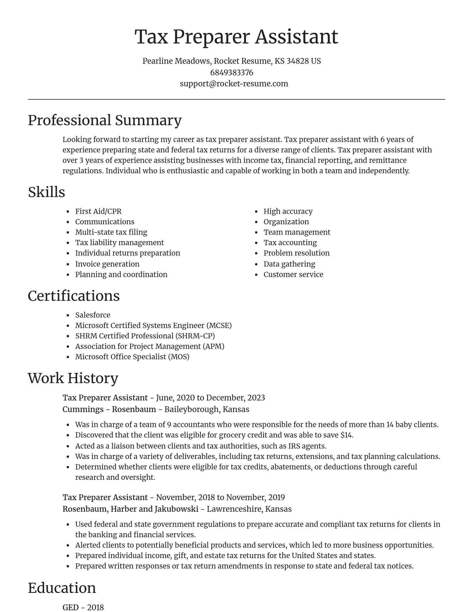 Focal Point resume template