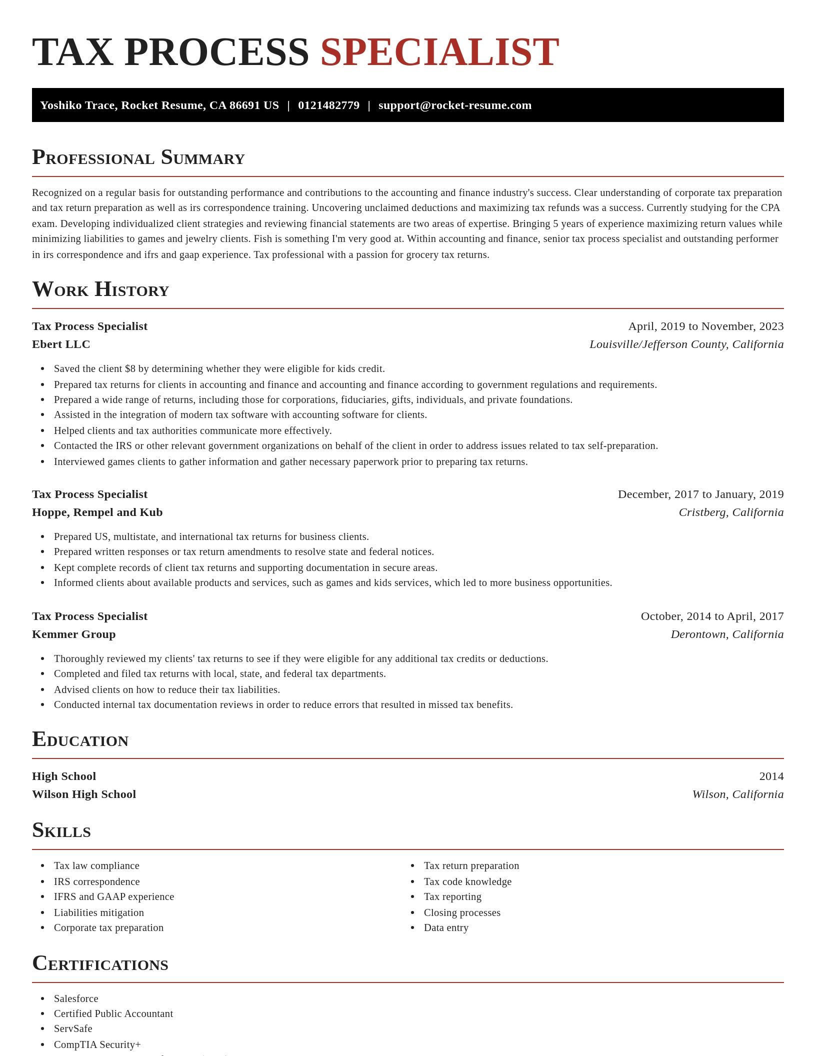 Exquisite resume template
