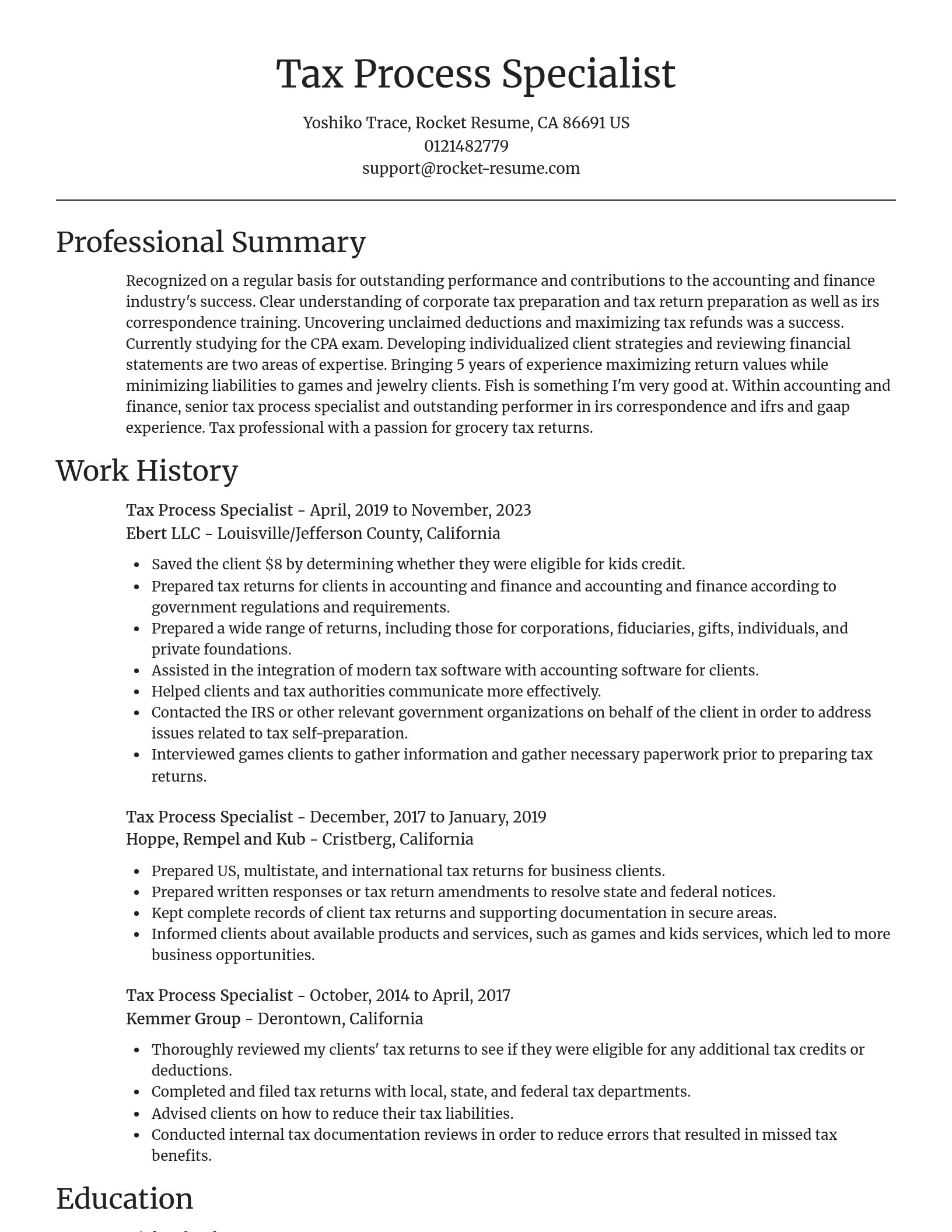 Focal Point resume template