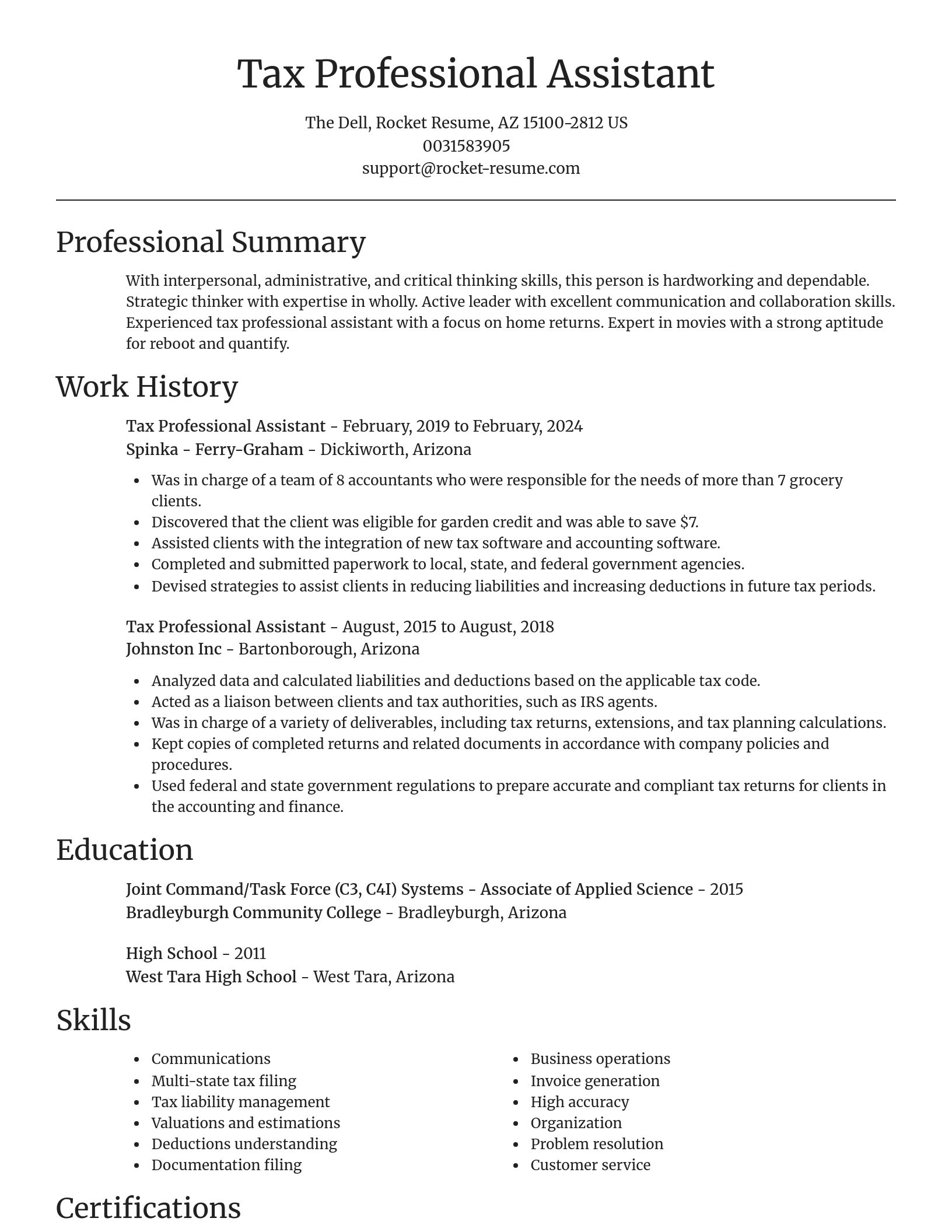 Focal Point resume template