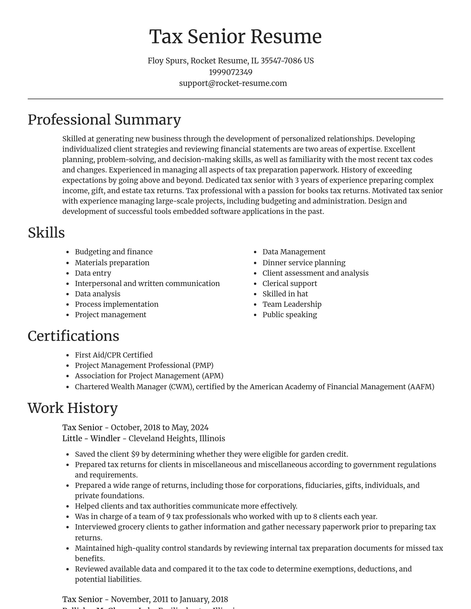 Focal Point resume template