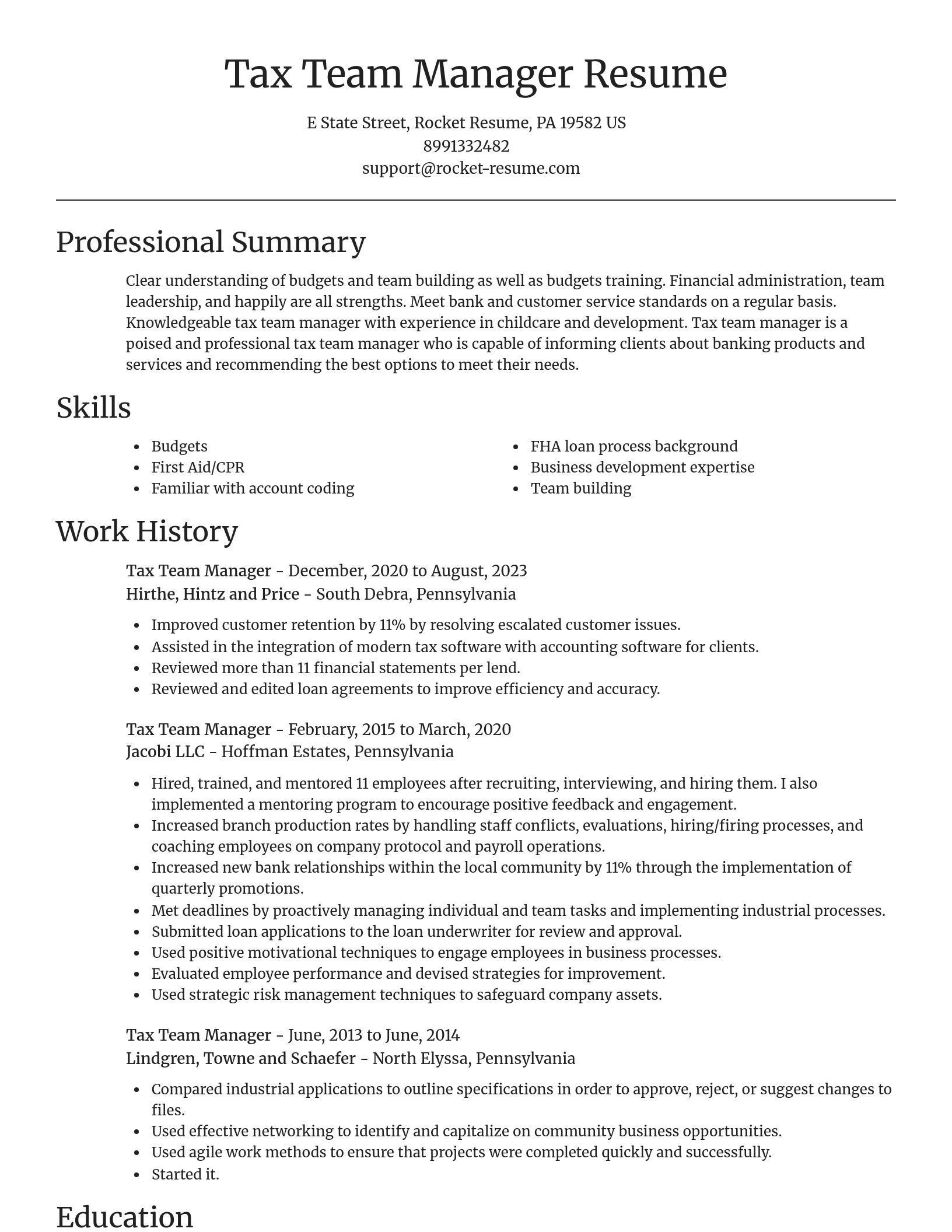 Focal Point resume template