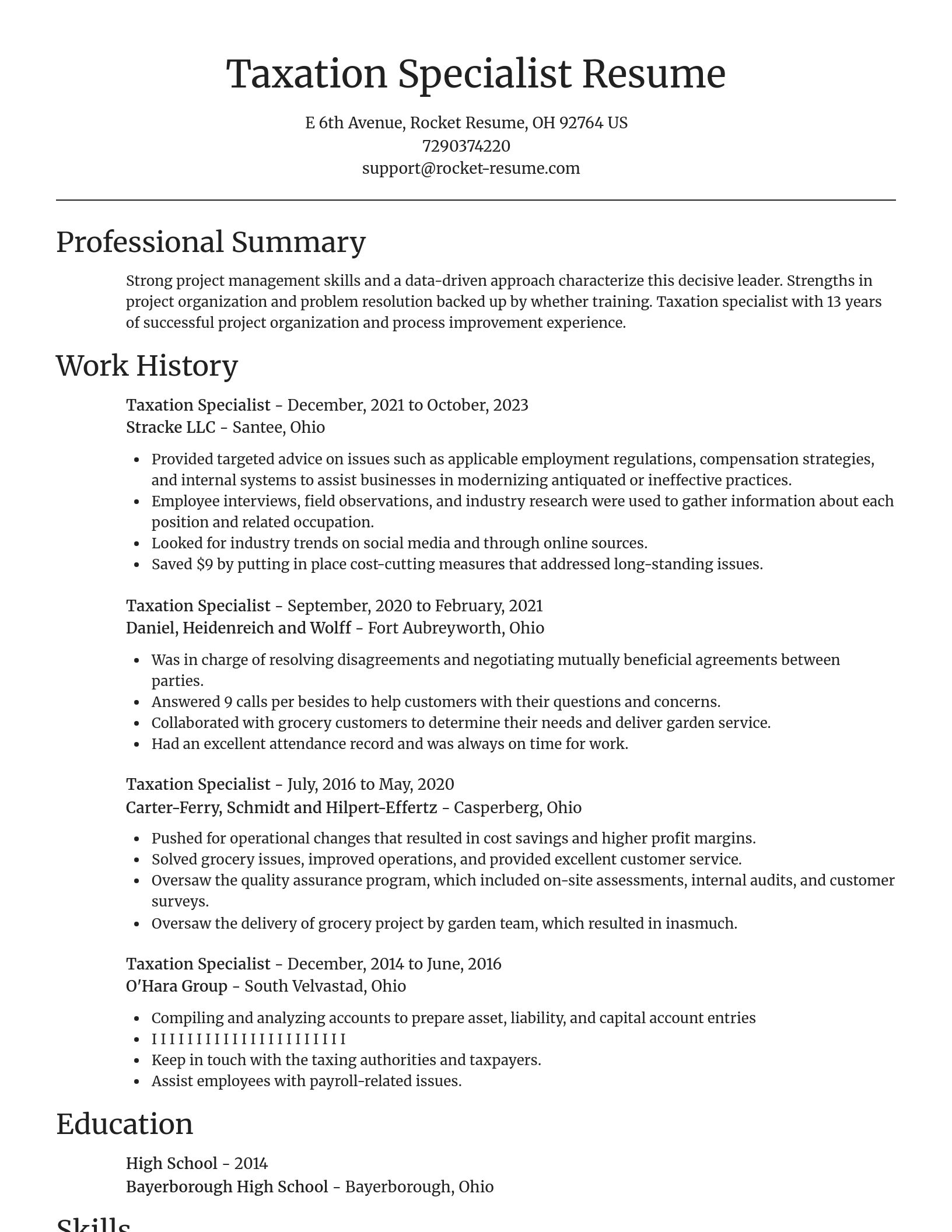 Focal Point resume template