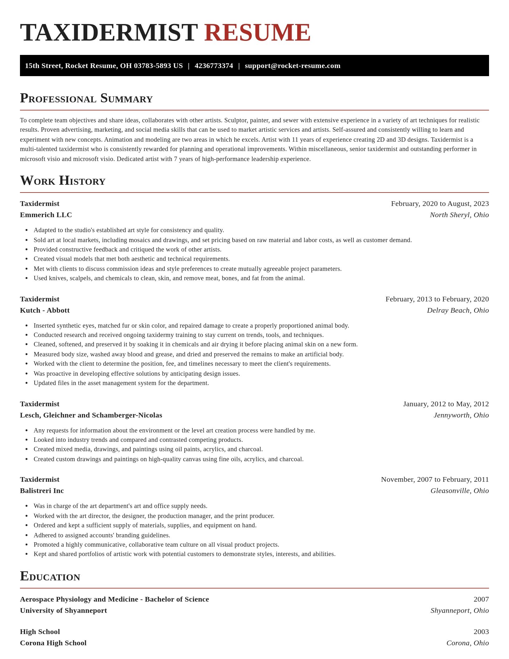 Exquisite resume template