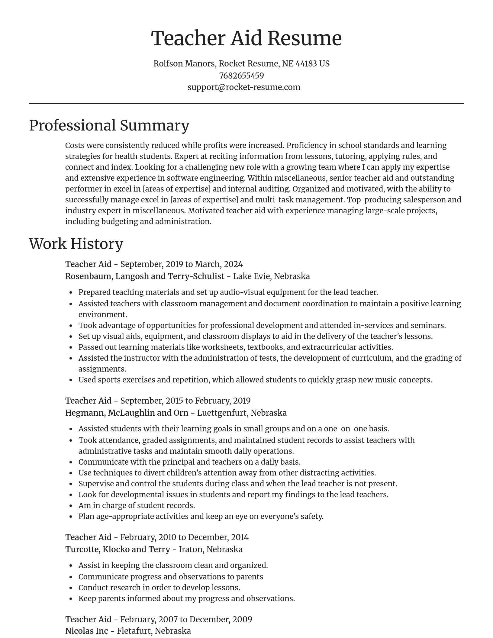 Focal Point resume template