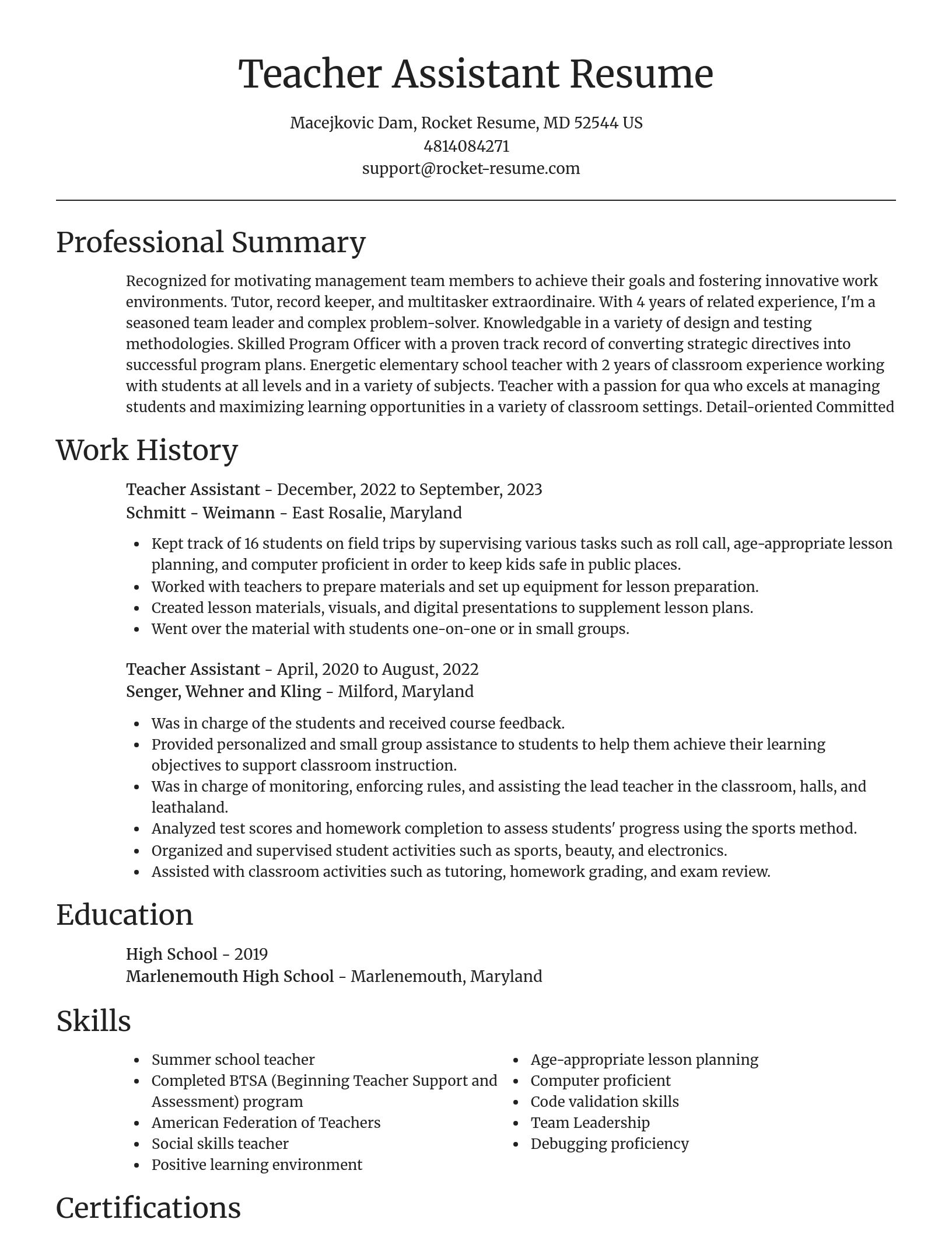 Focal Point resume template