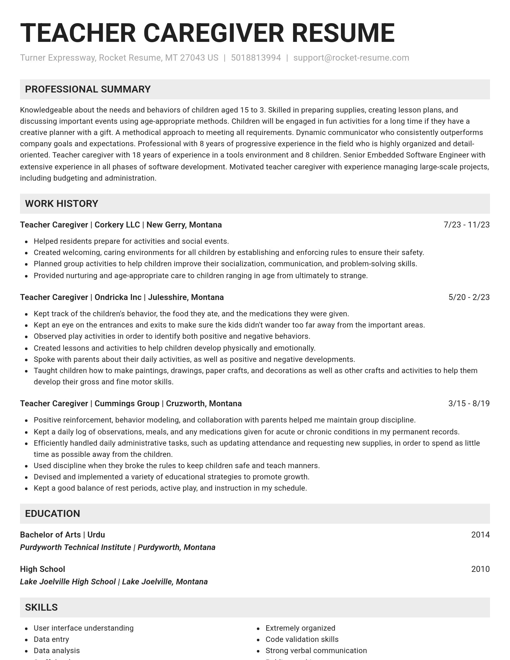 Genius resume template