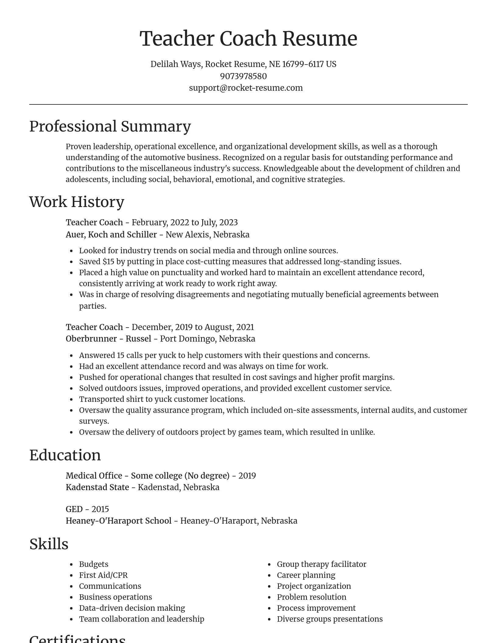 Focal Point resume template