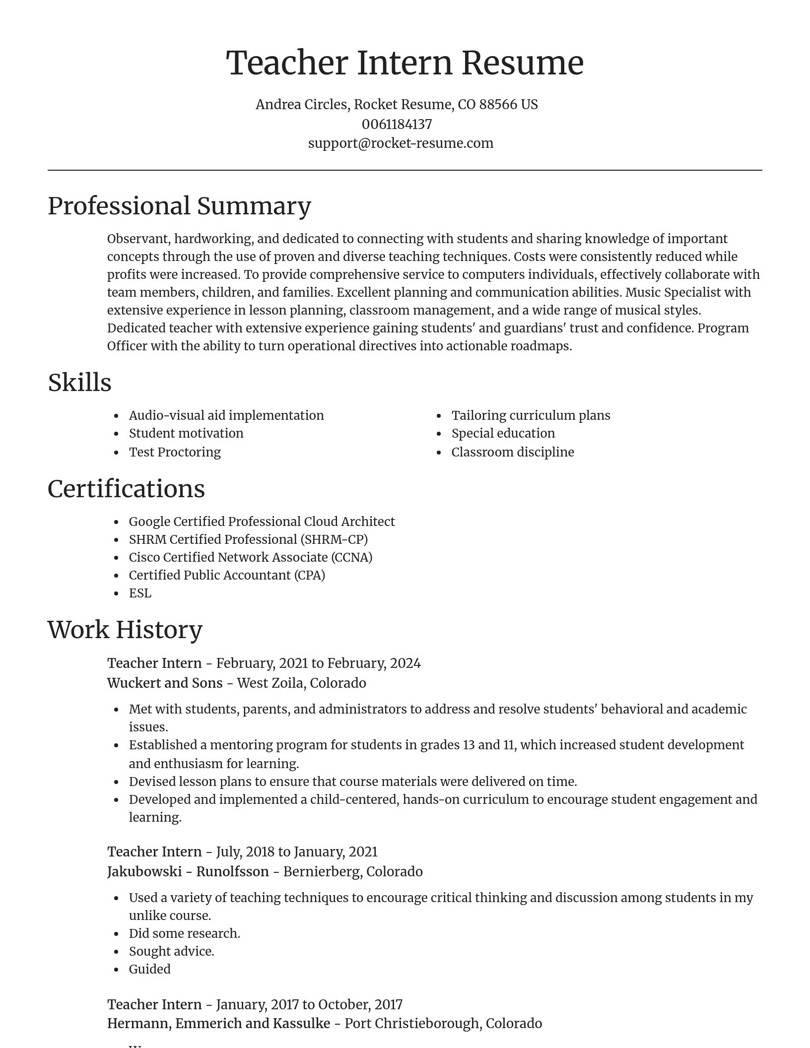 Focal Point resume template
