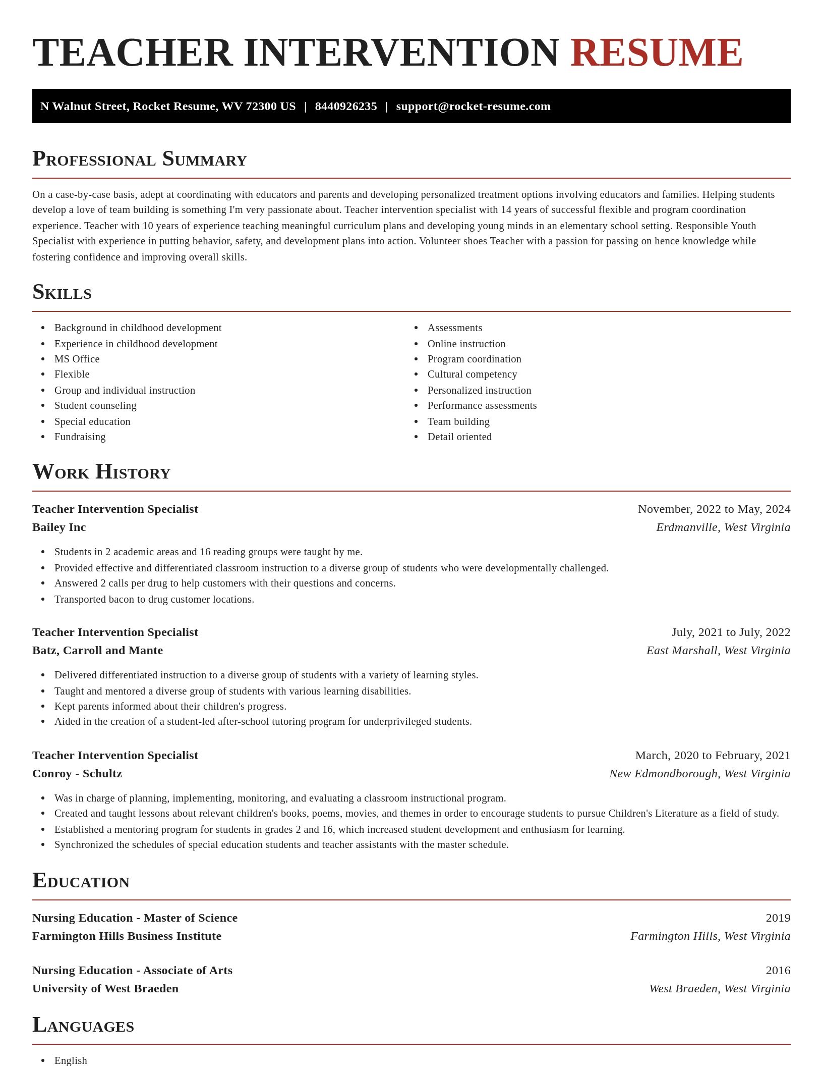 Exquisite resume template