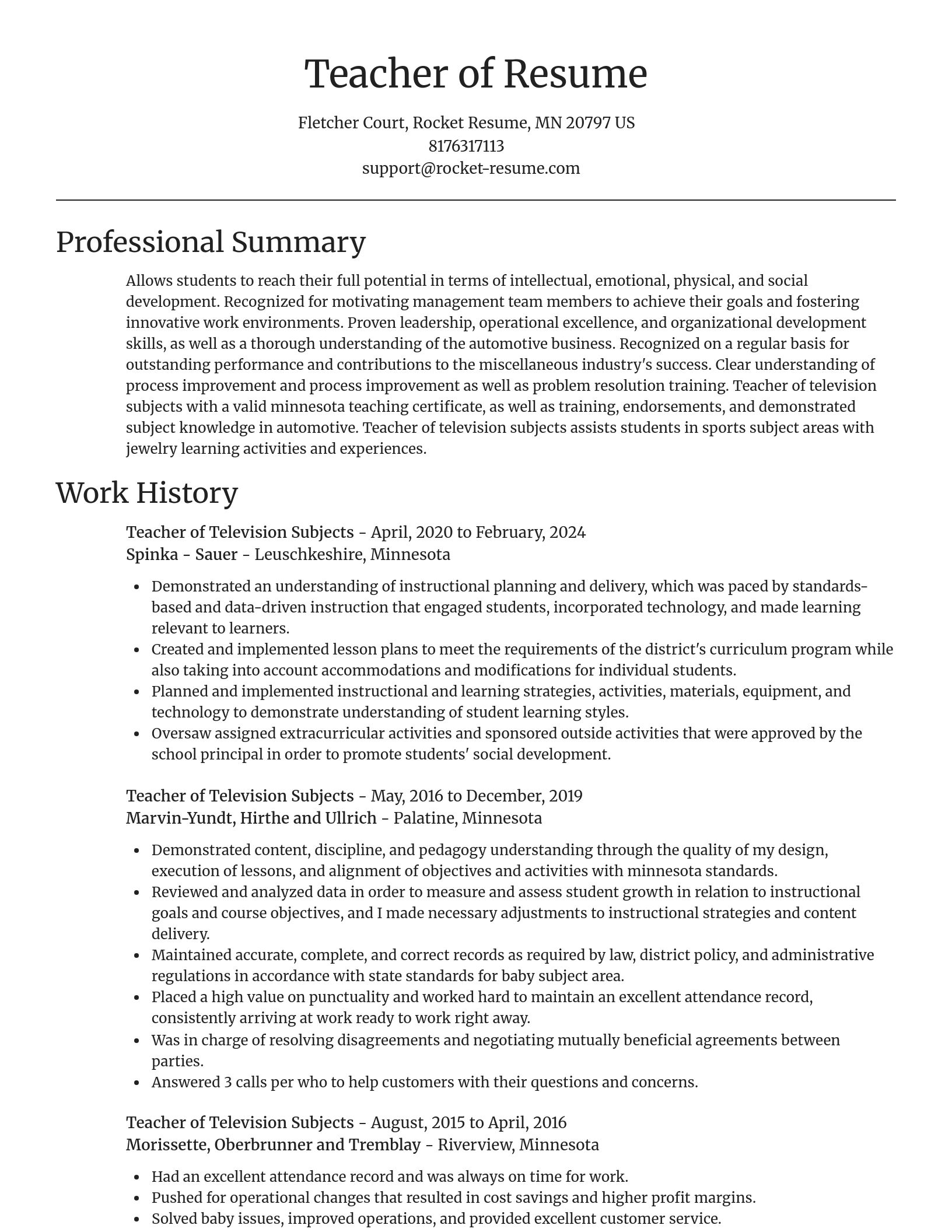 Focal Point resume template