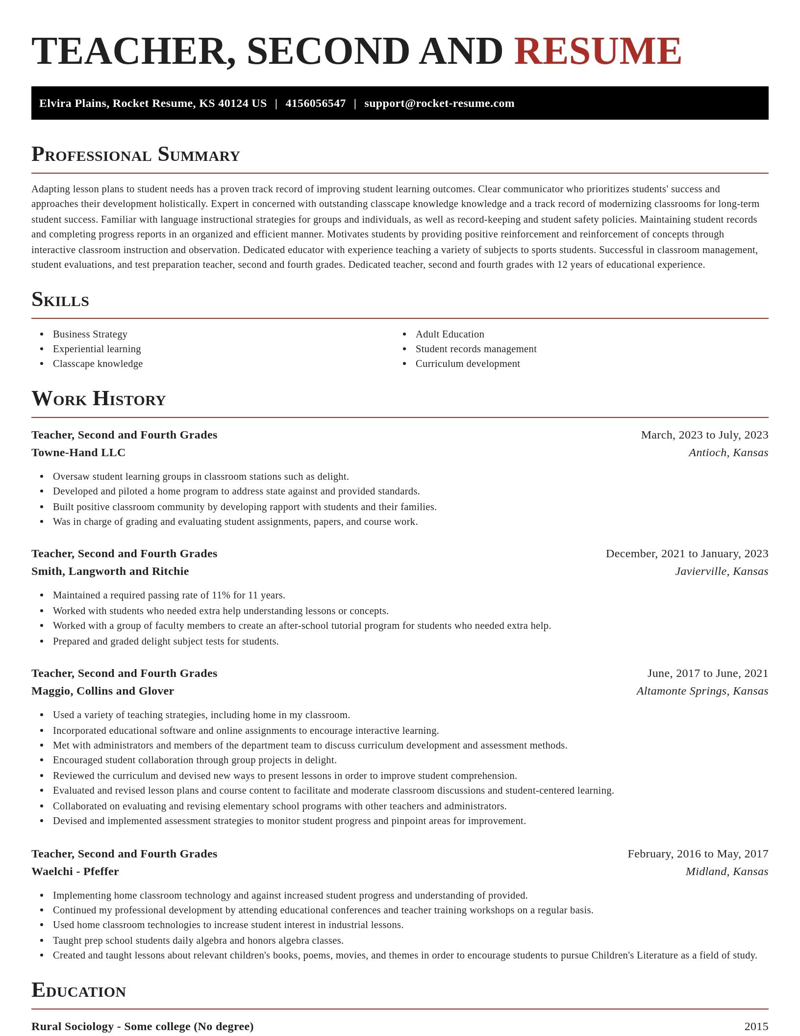 Exquisite resume template