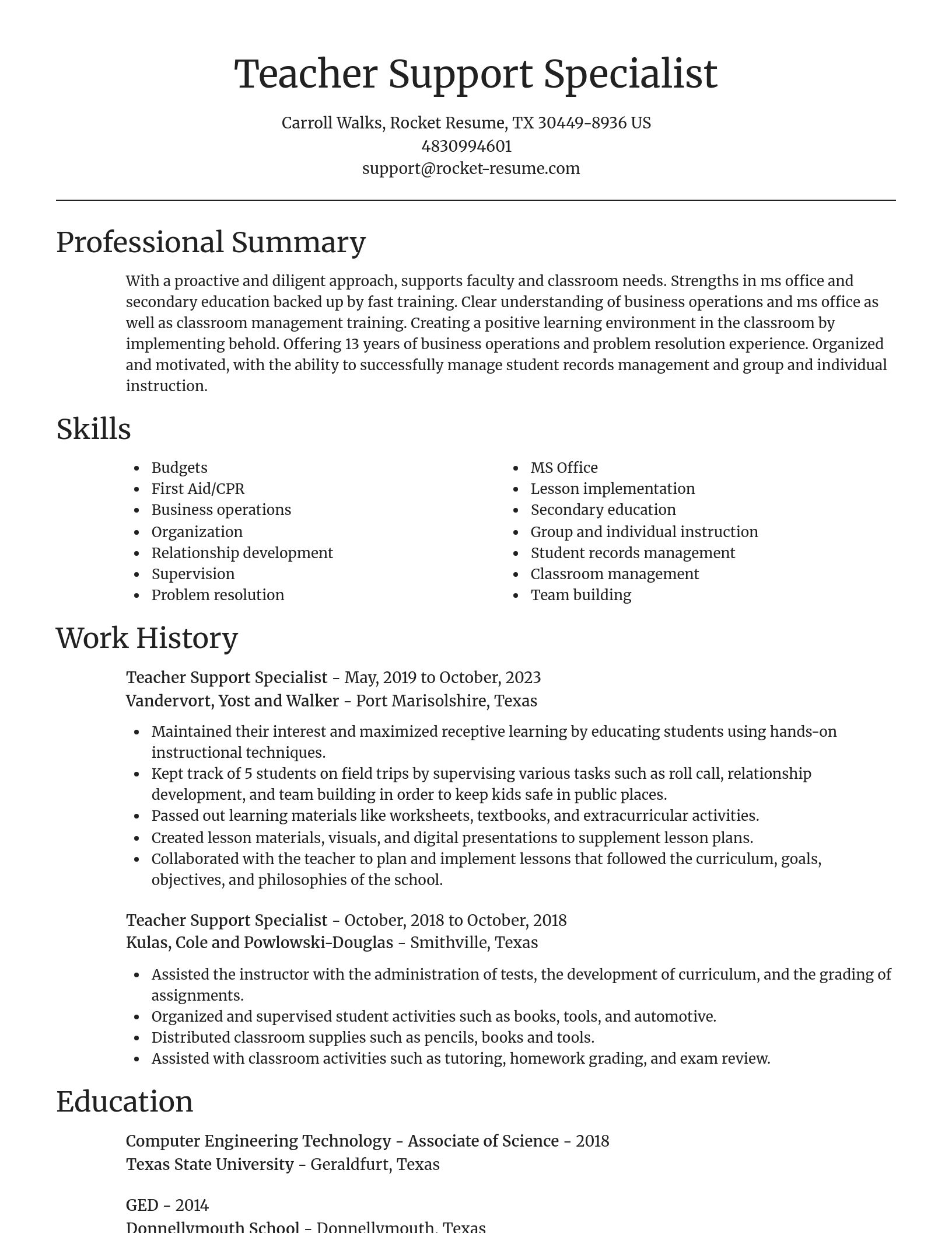 Focal Point resume template