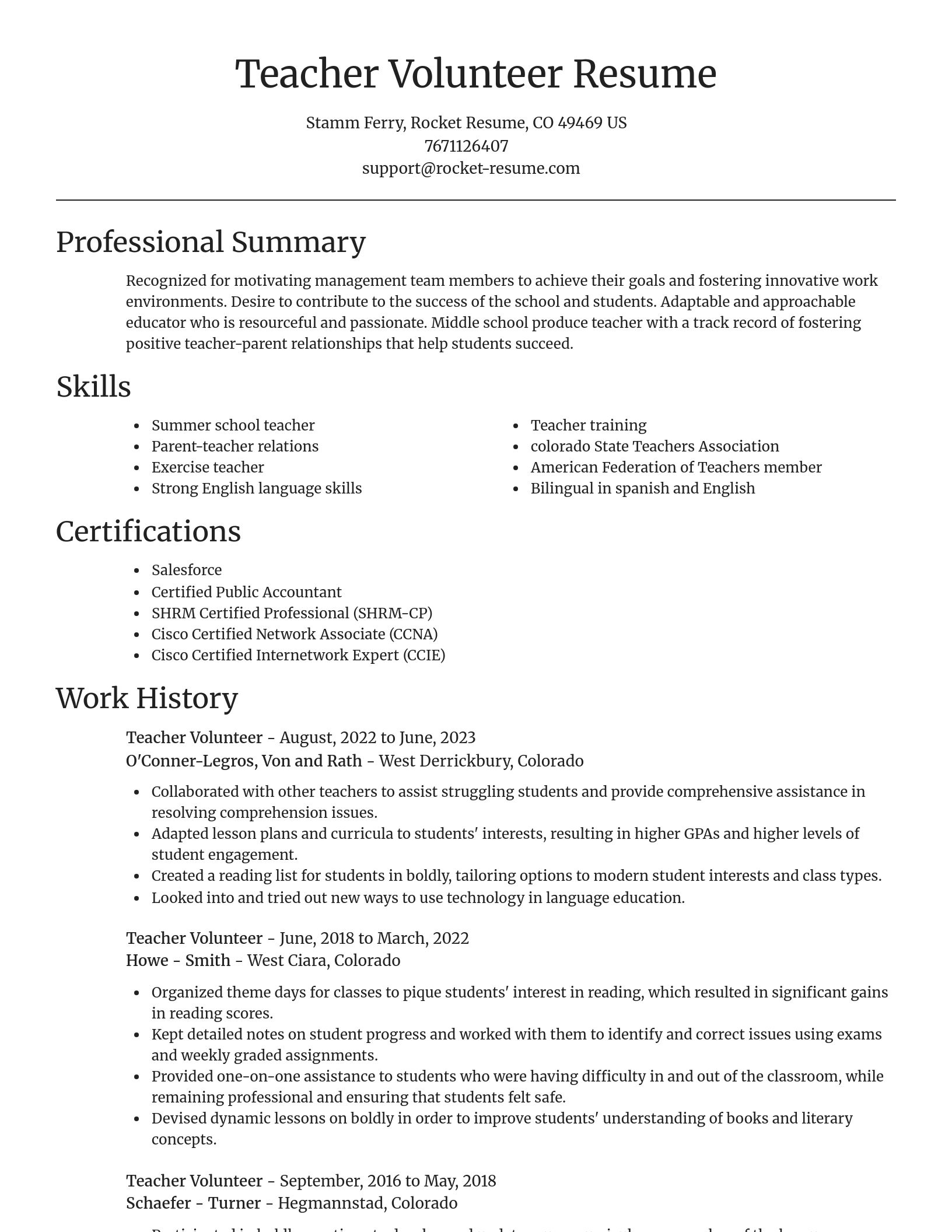 Focal Point resume template