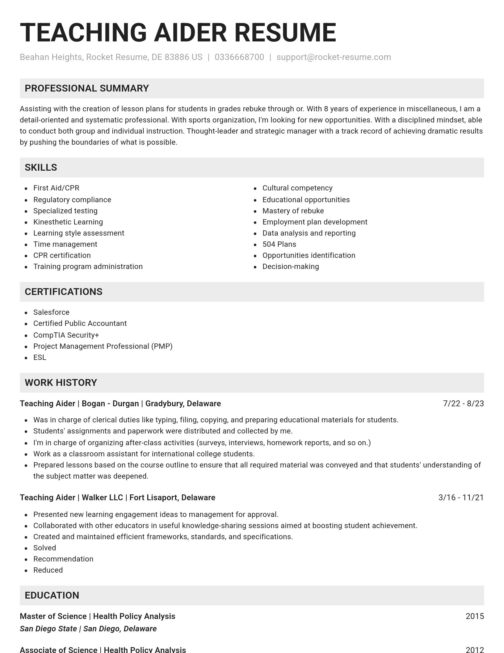 Genius resume template
