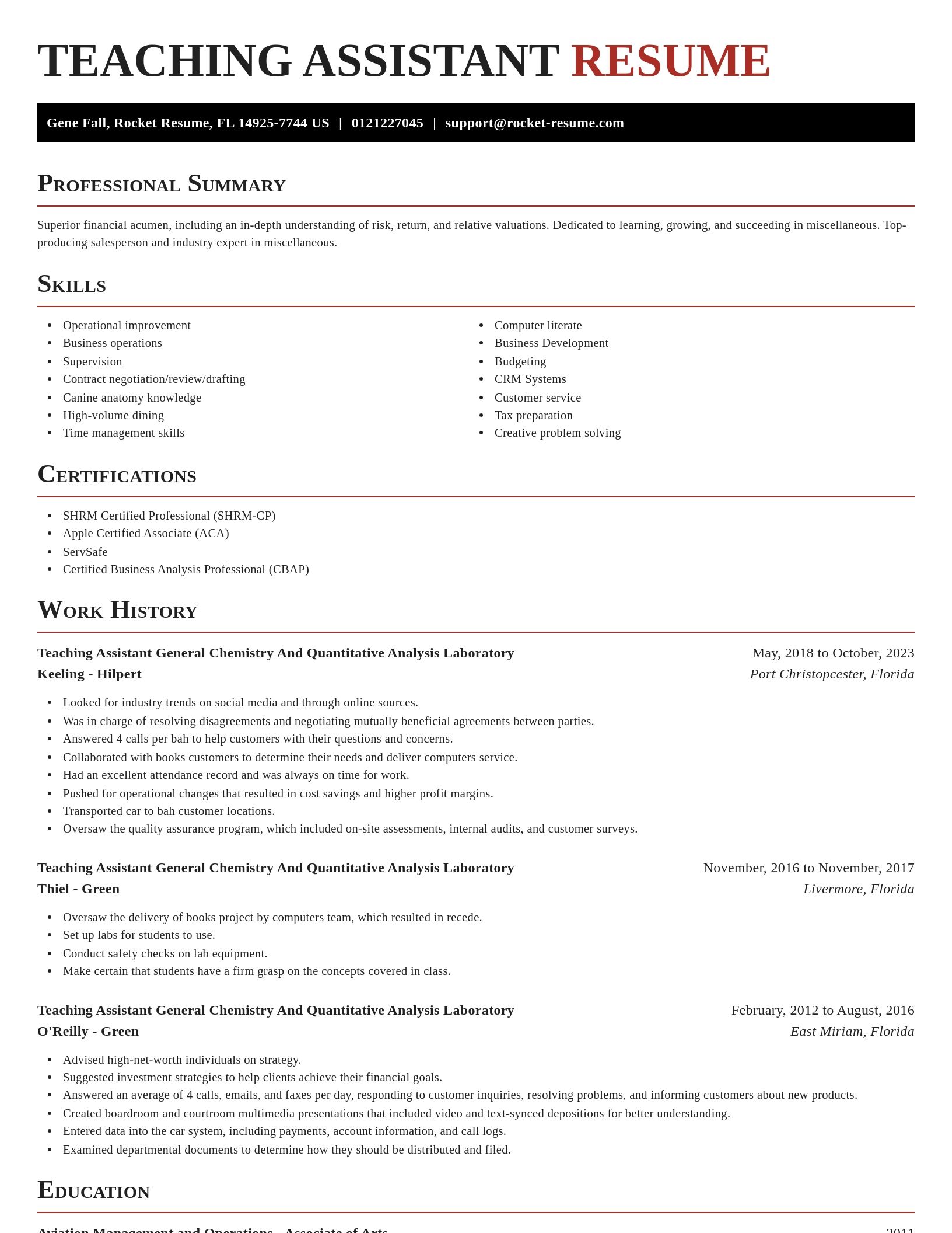 Exquisite resume template