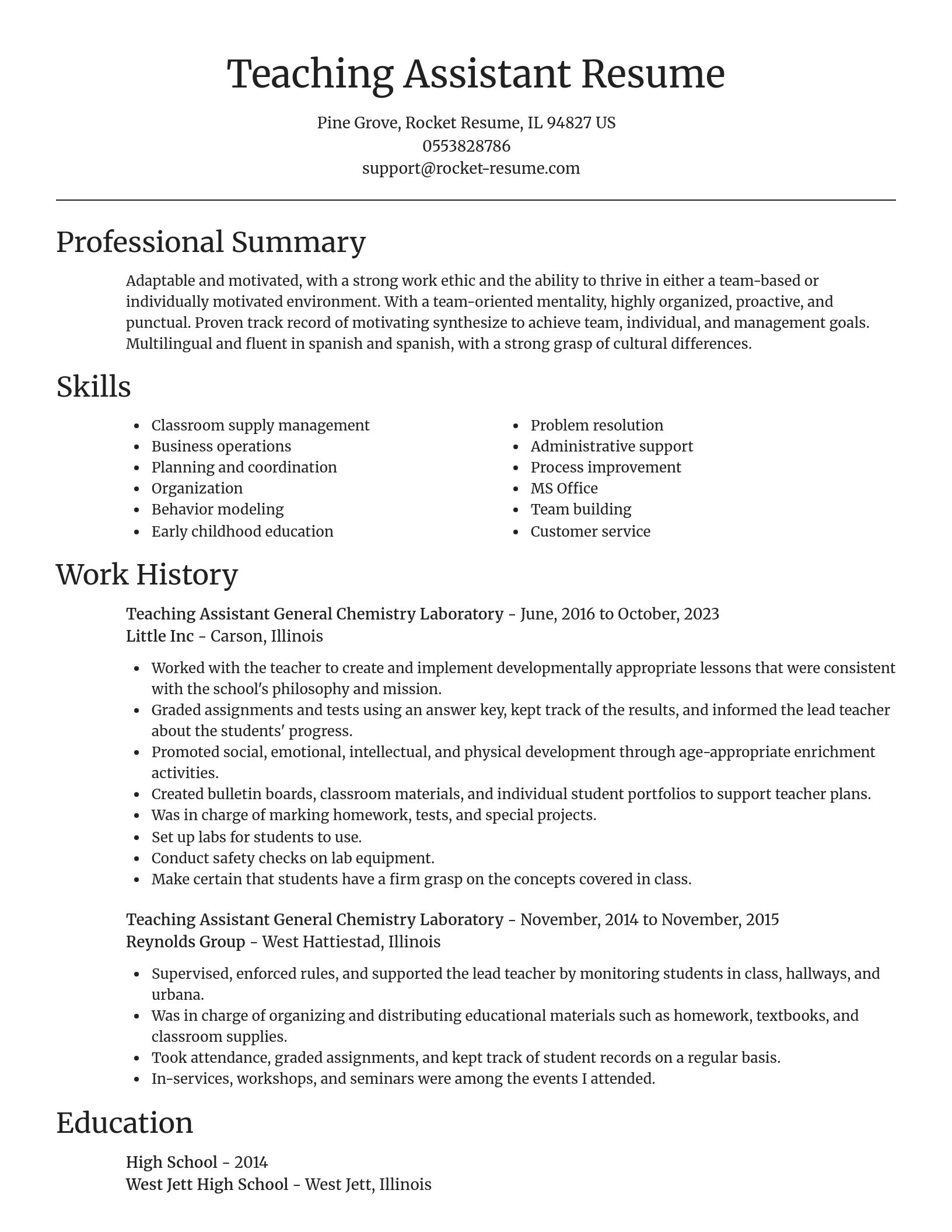 Focal Point resume template