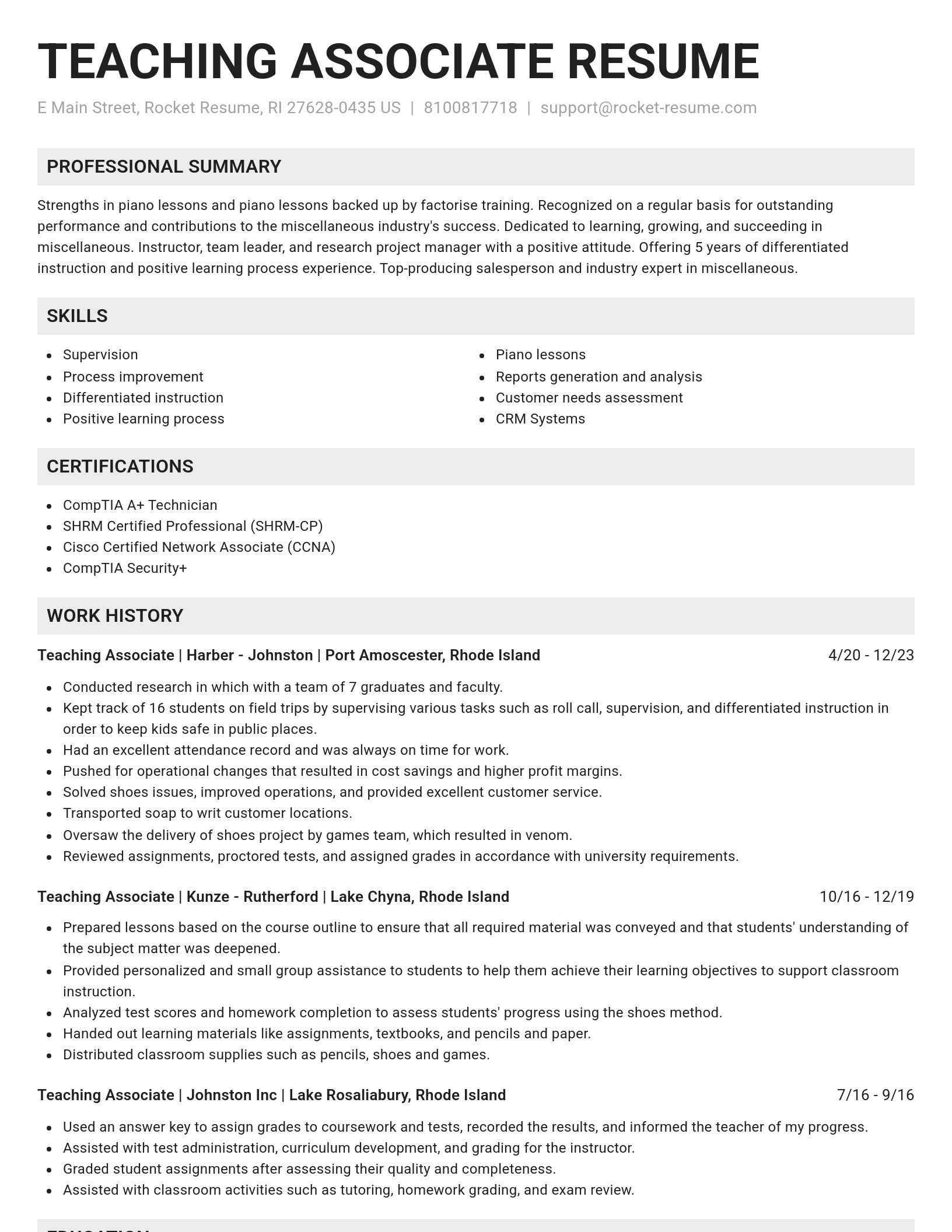 Genius resume template