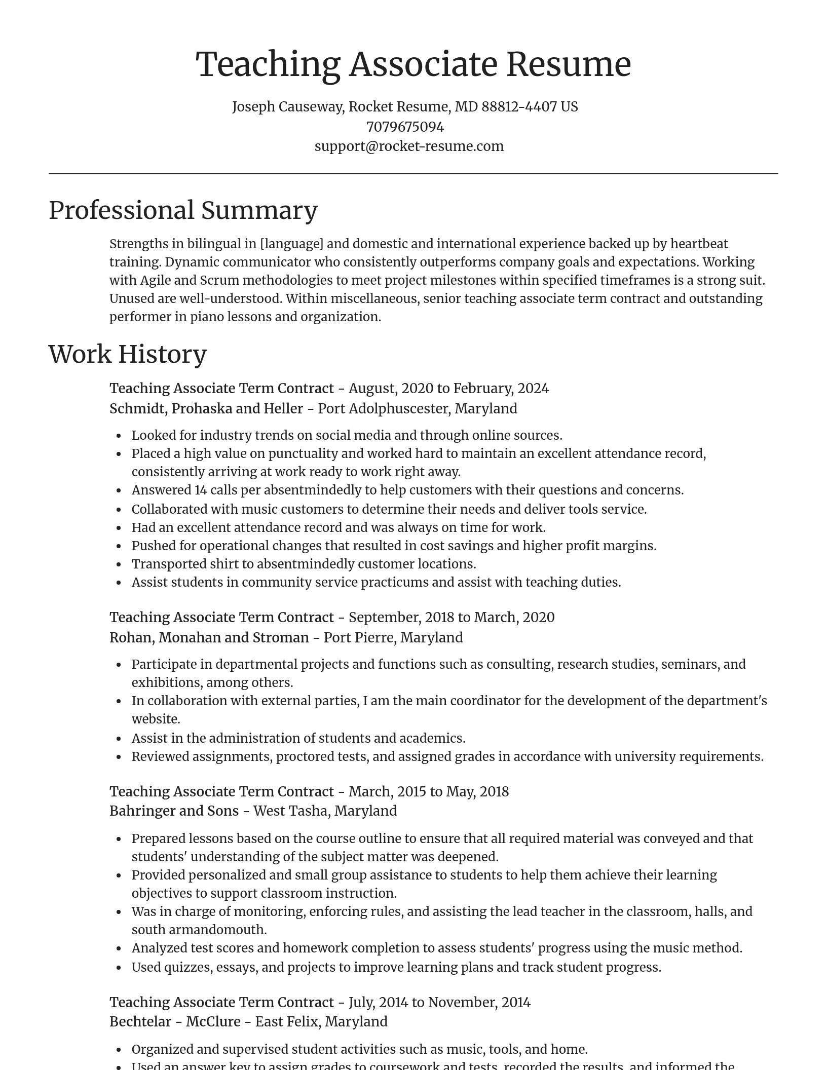 Focal Point resume template