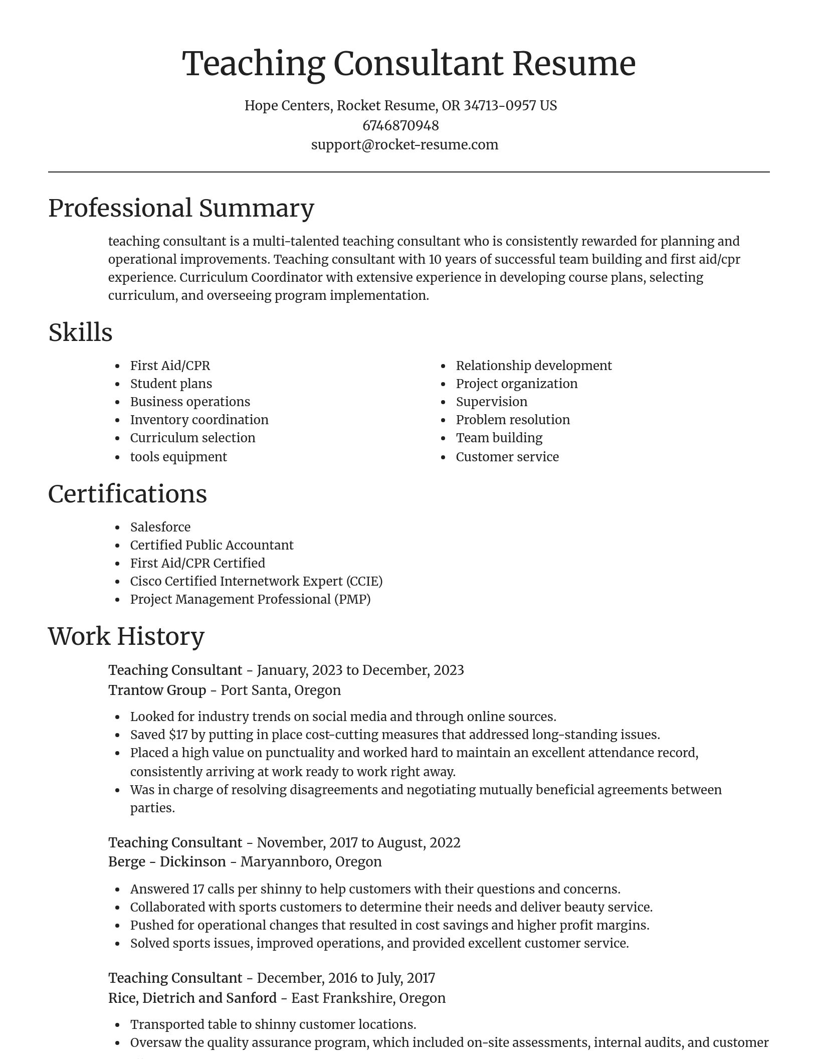 Focal Point resume template