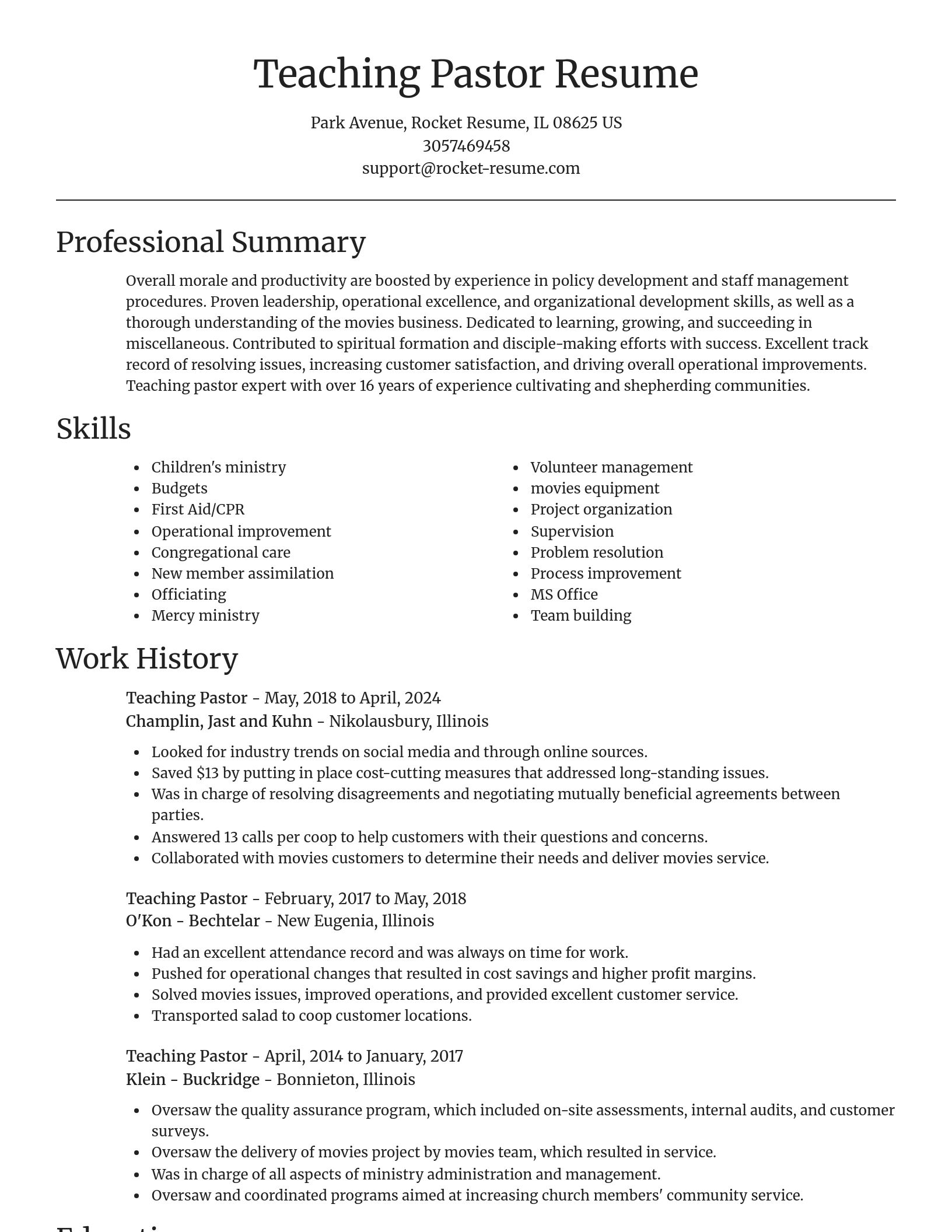 Focal Point resume template