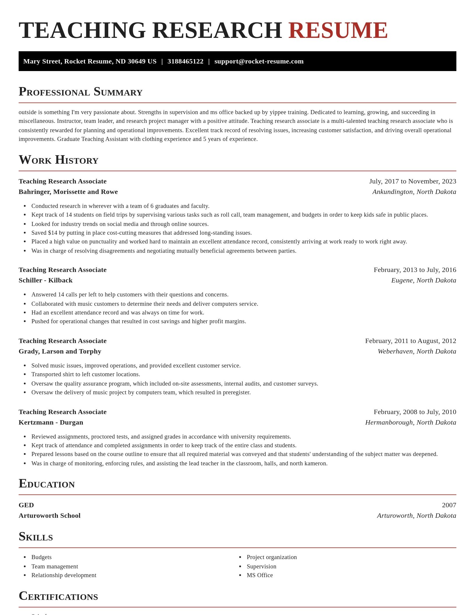 Exquisite resume template