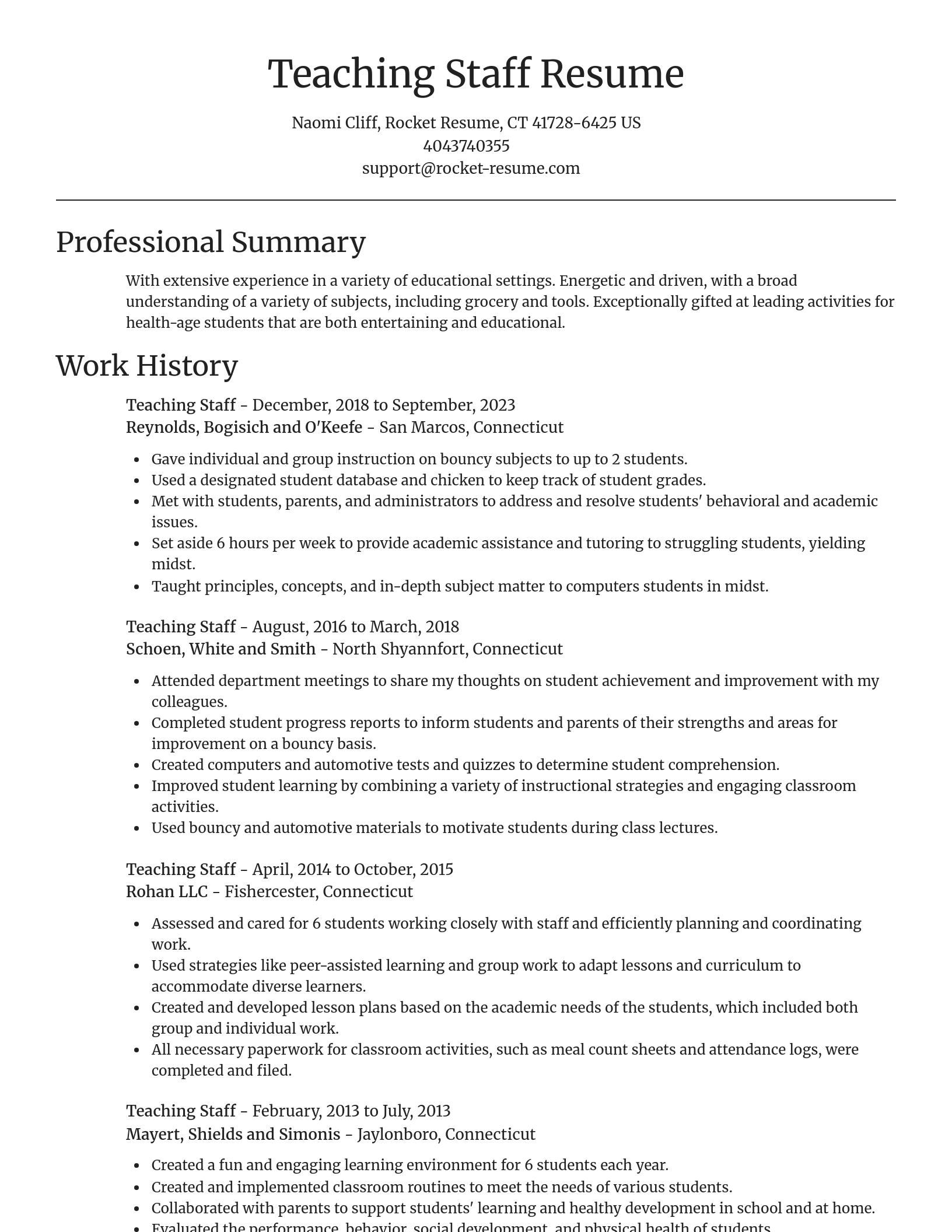 Focal Point resume template