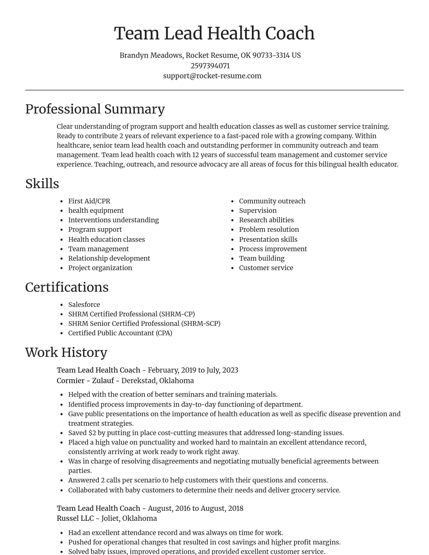 Focal Point resume template