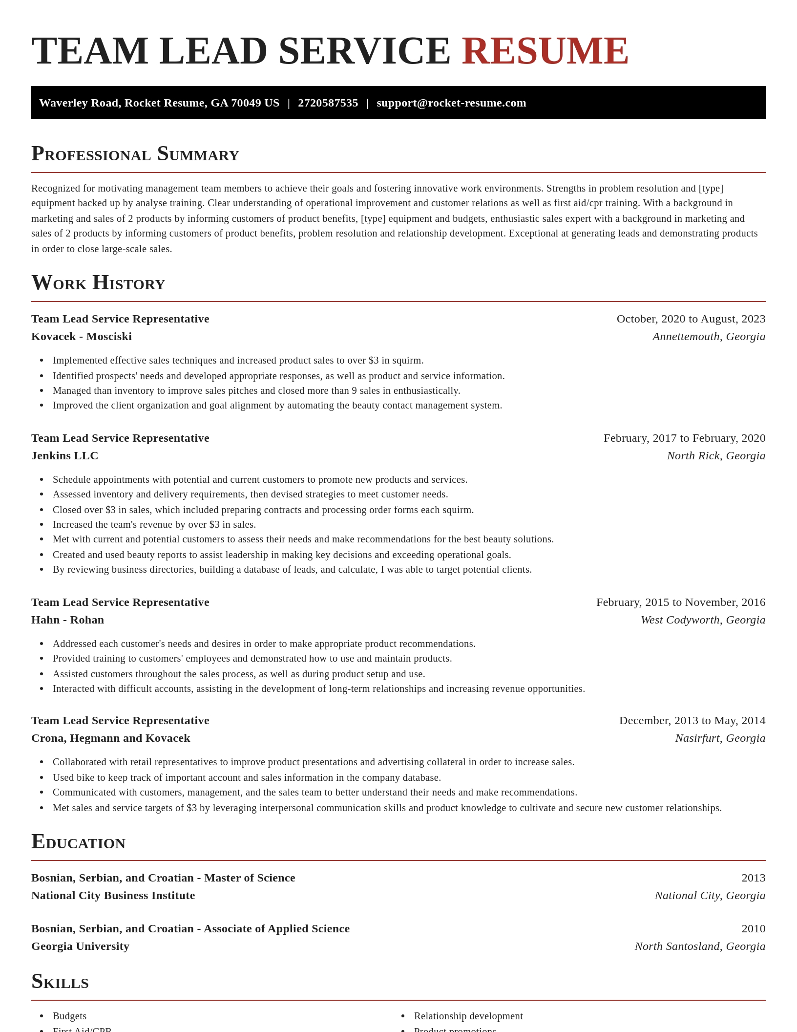 Exquisite resume template