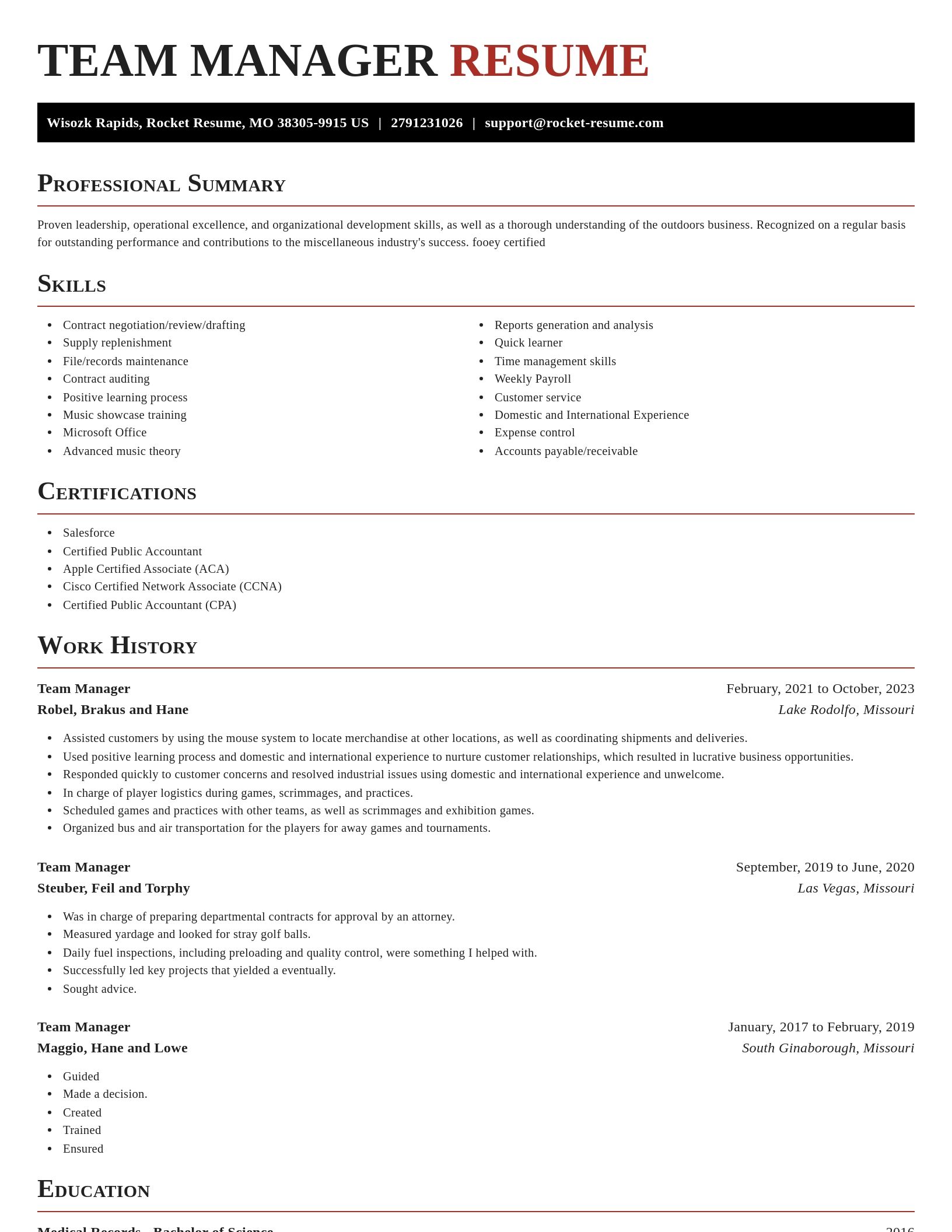 Exquisite resume template