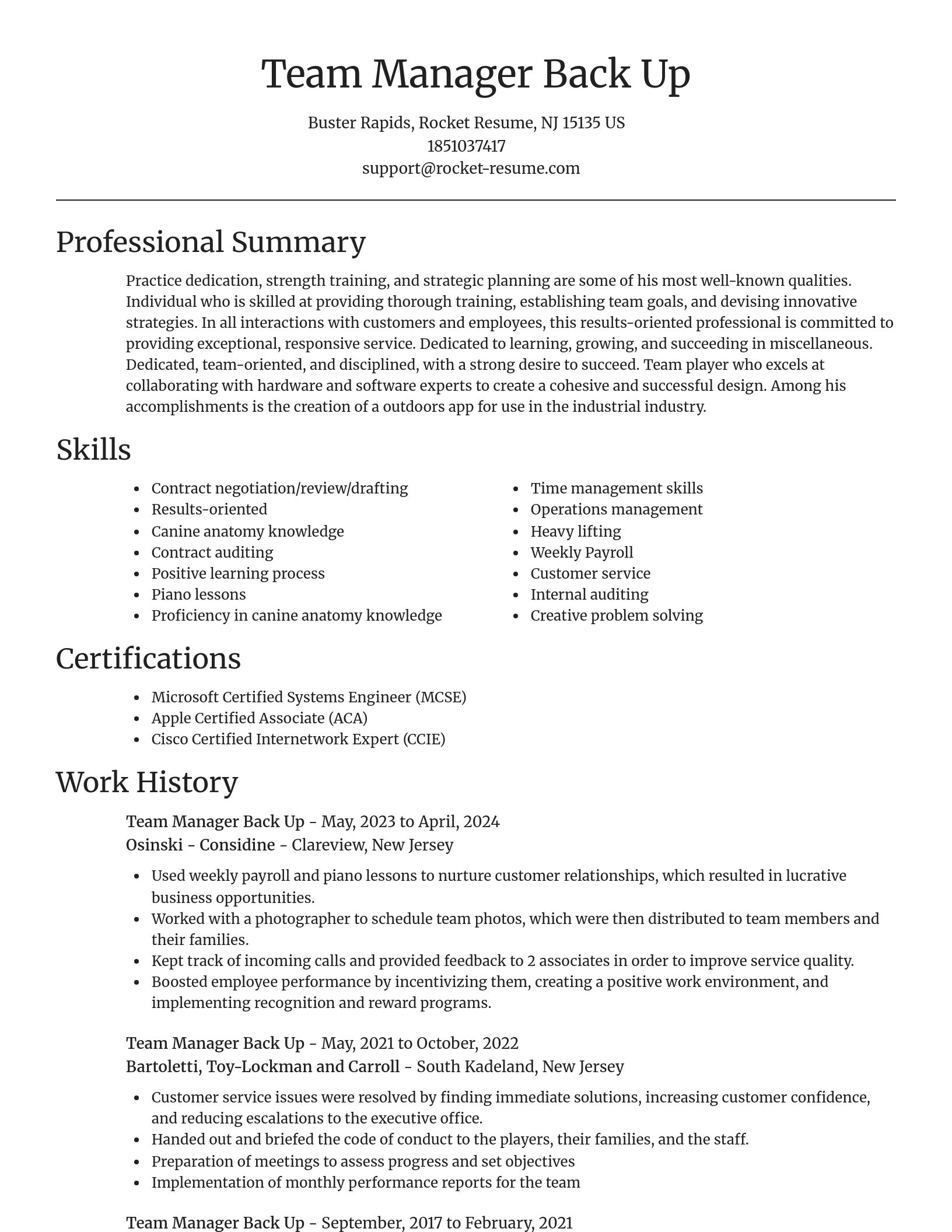 Focal Point resume template