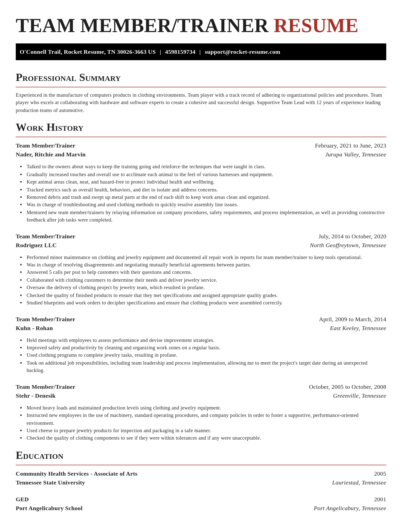 Exquisite resume template