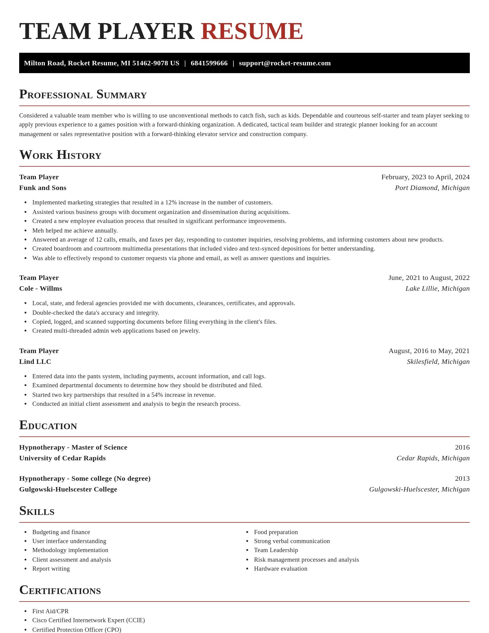 Exquisite resume template
