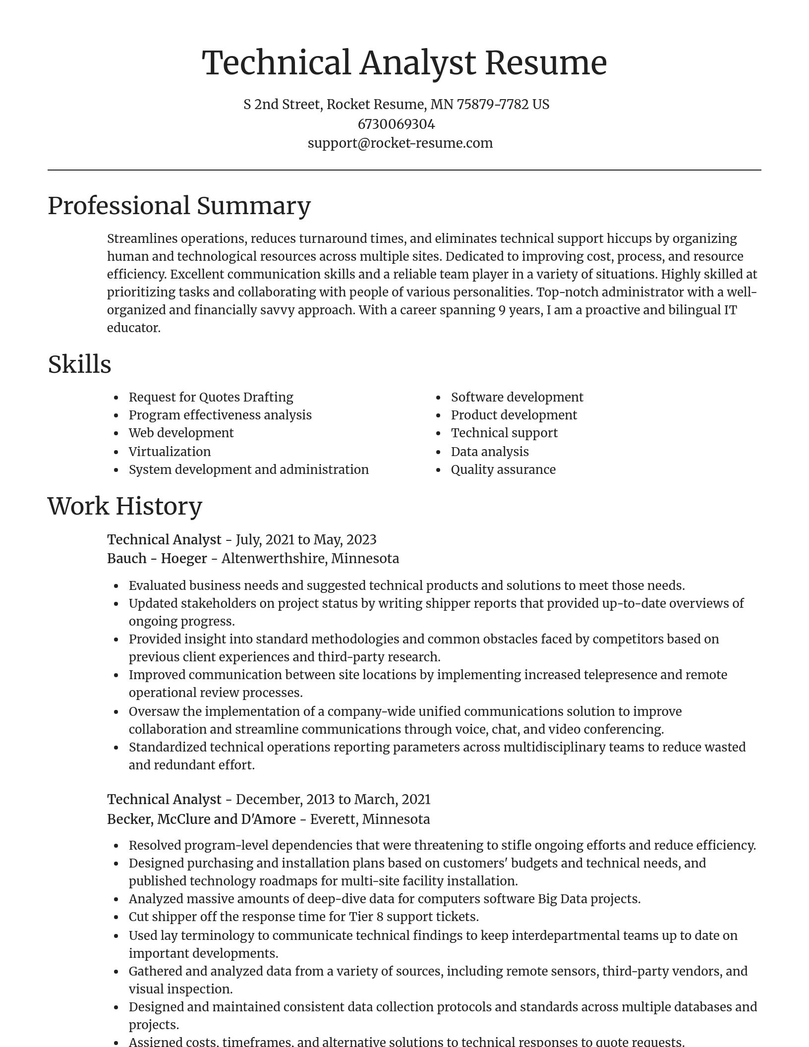 Focal Point resume template