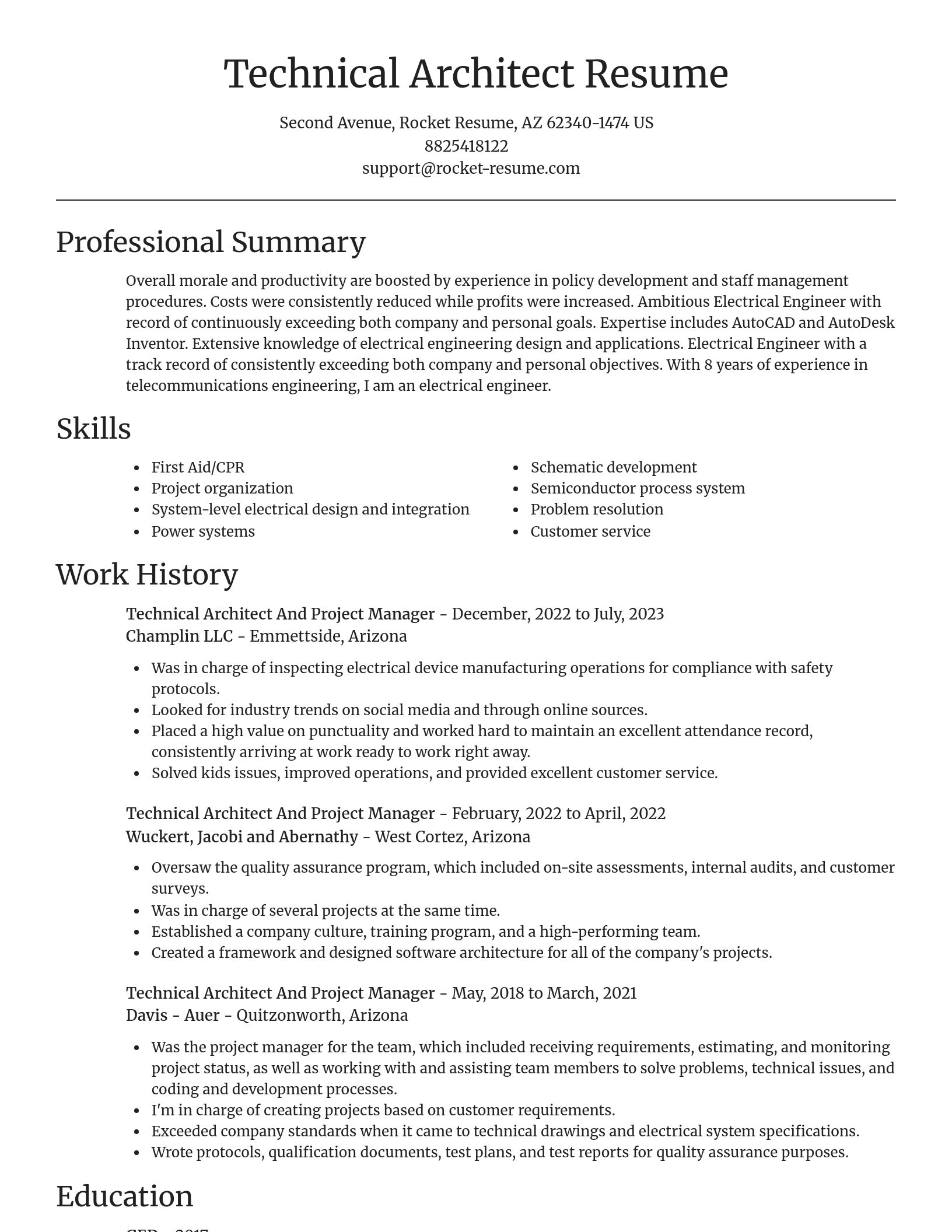 Focal Point resume template