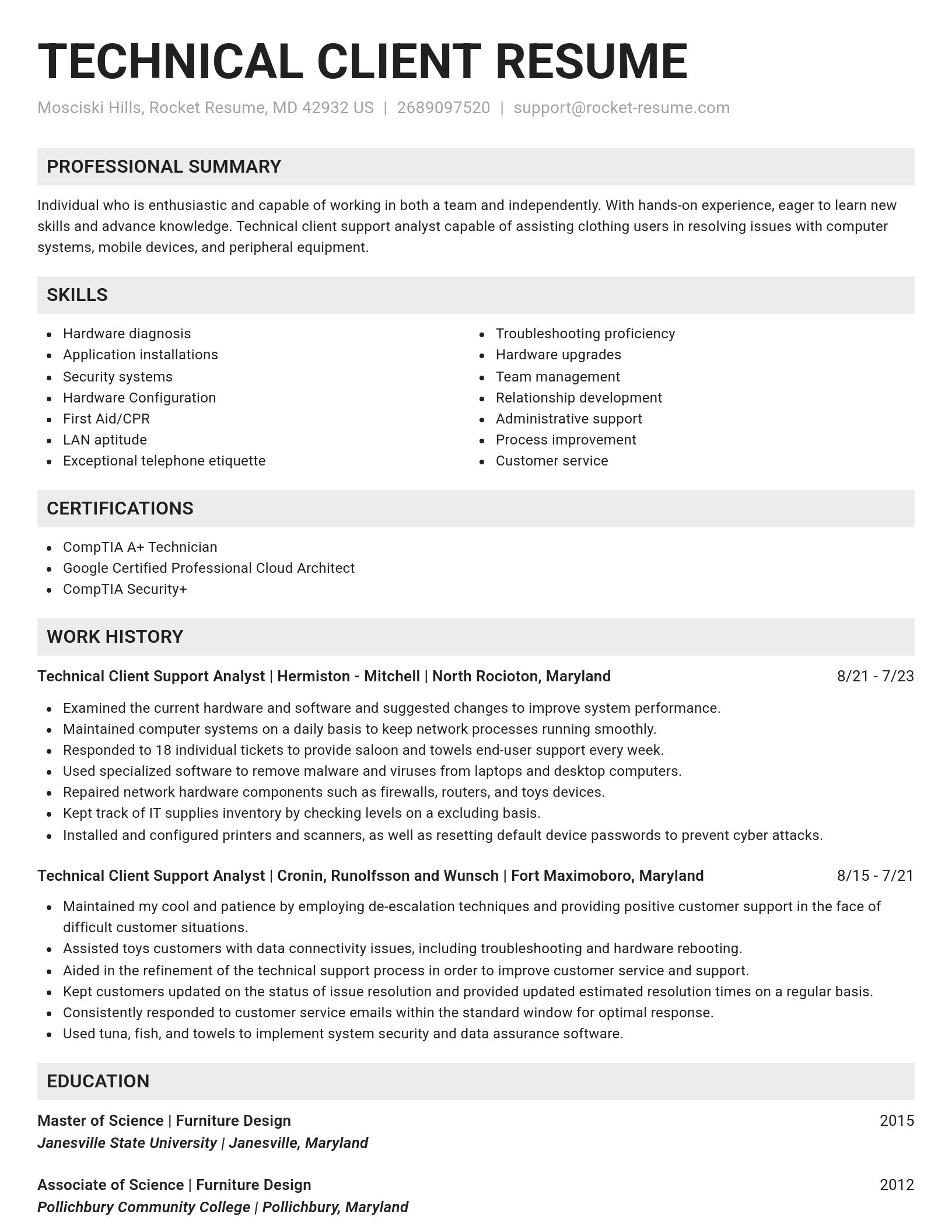 Genius resume template