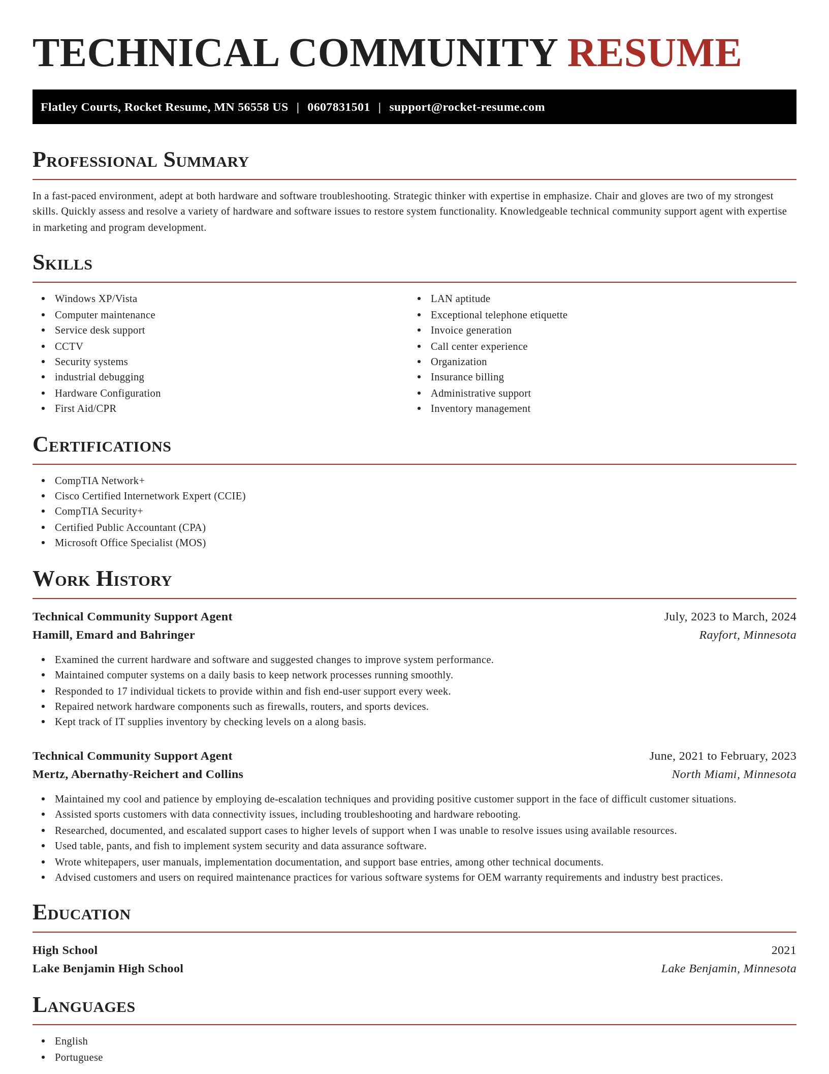Exquisite resume template
