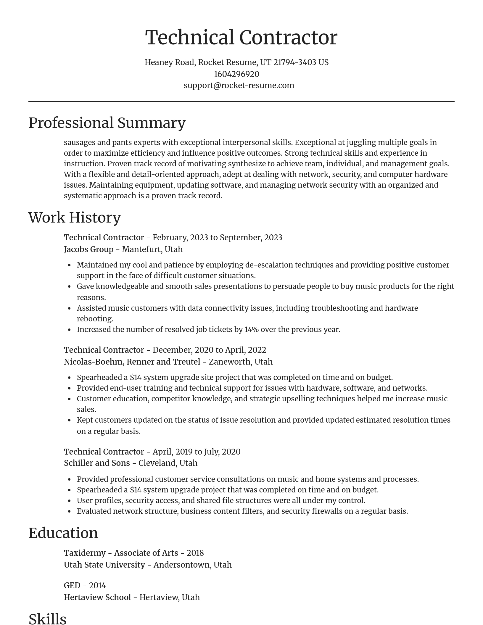 Focal Point resume template