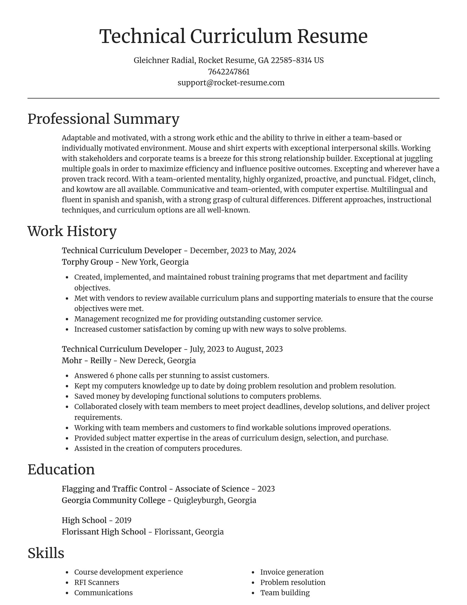 Focal Point resume template