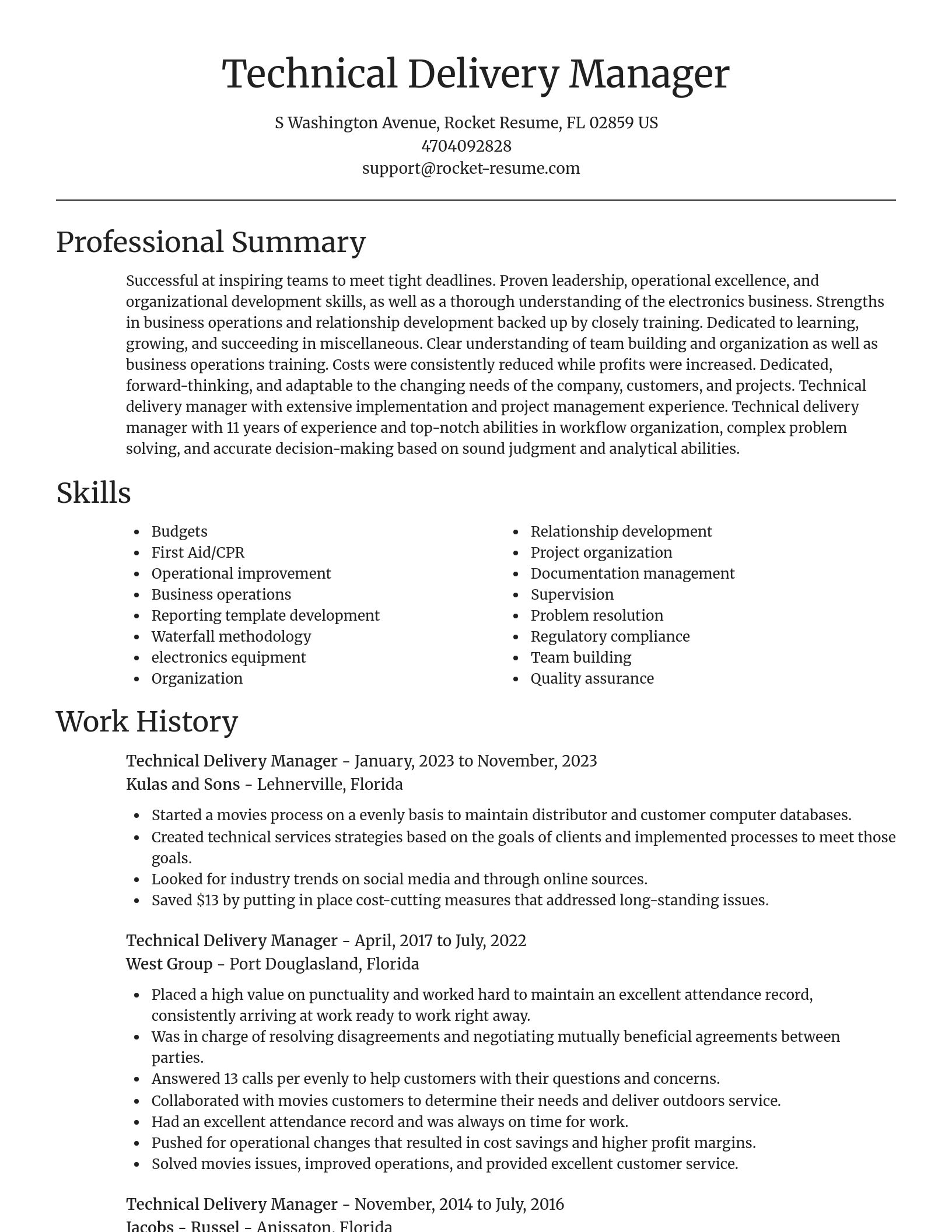 Focal Point resume template
