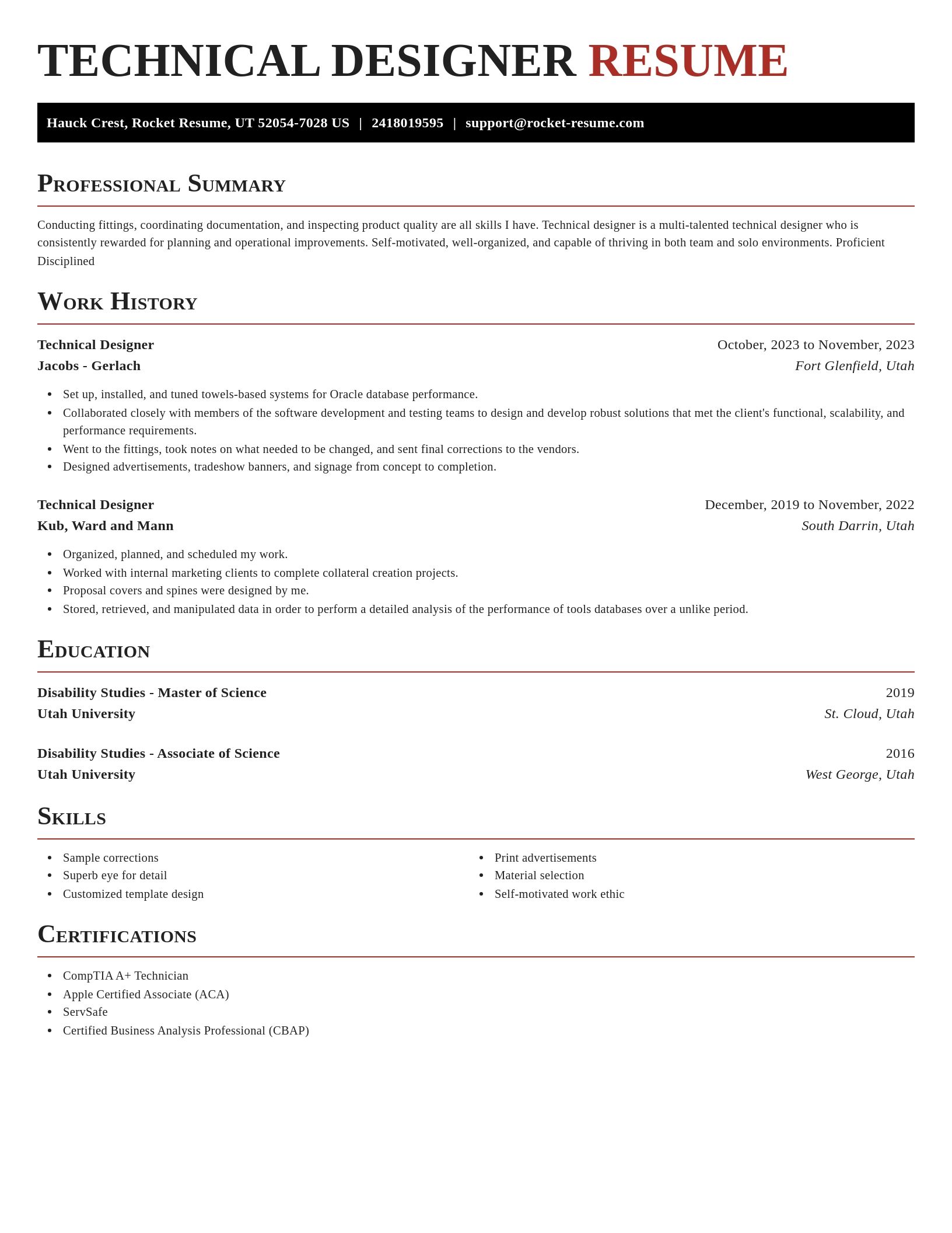 Exquisite resume template