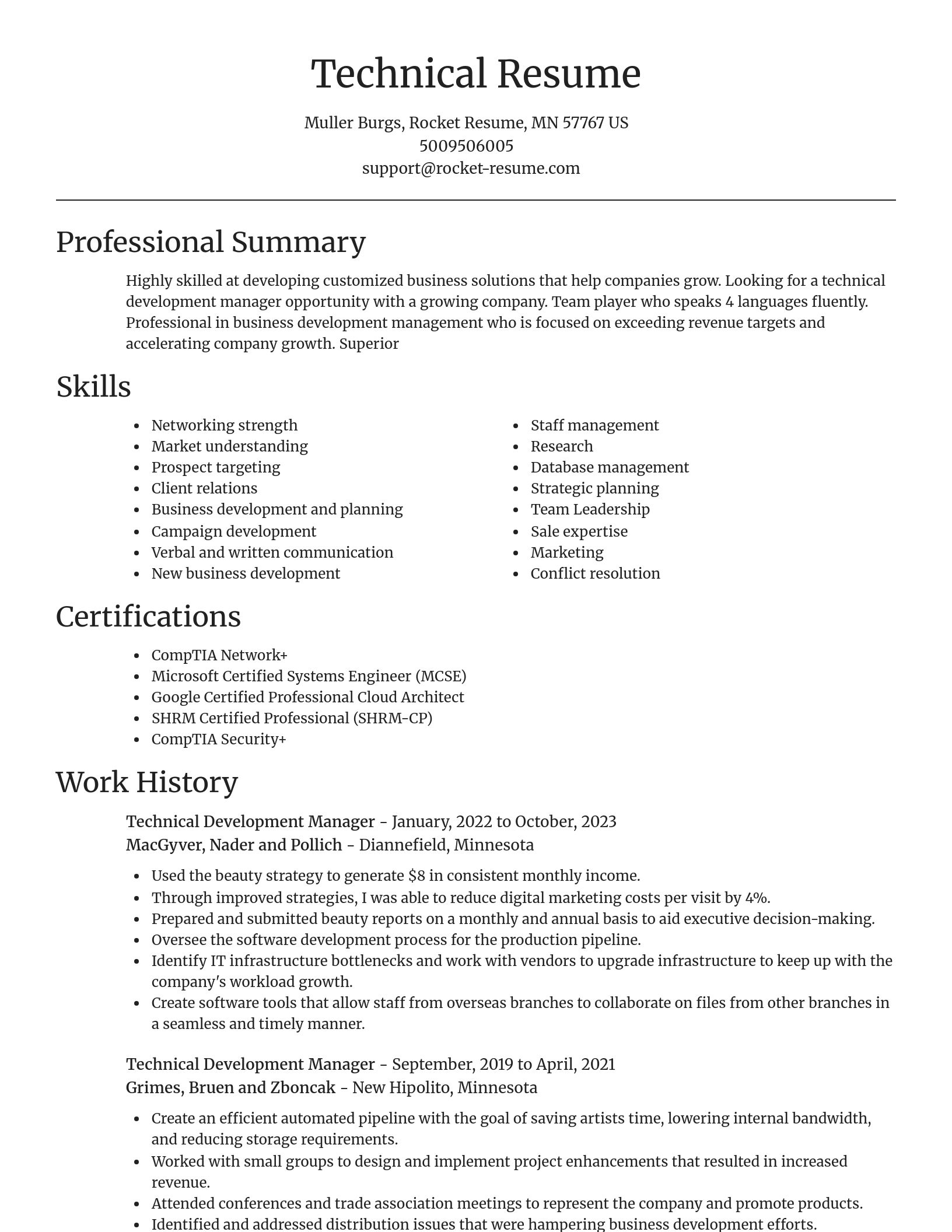 Focal Point resume template