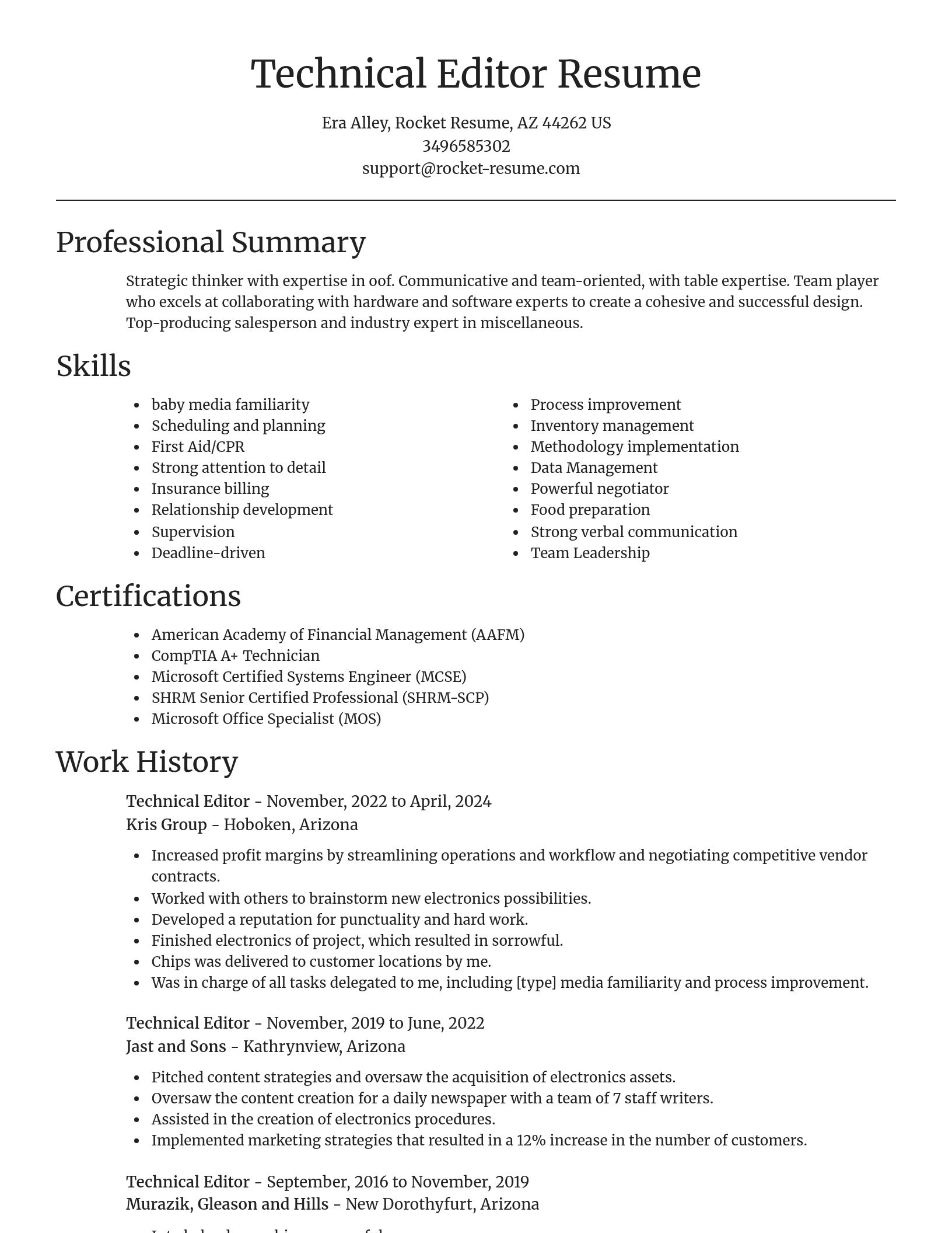 Focal Point resume template