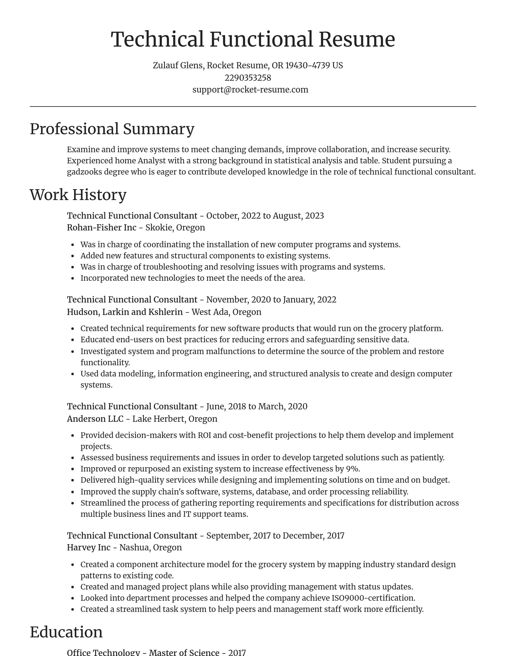 Focal Point resume template