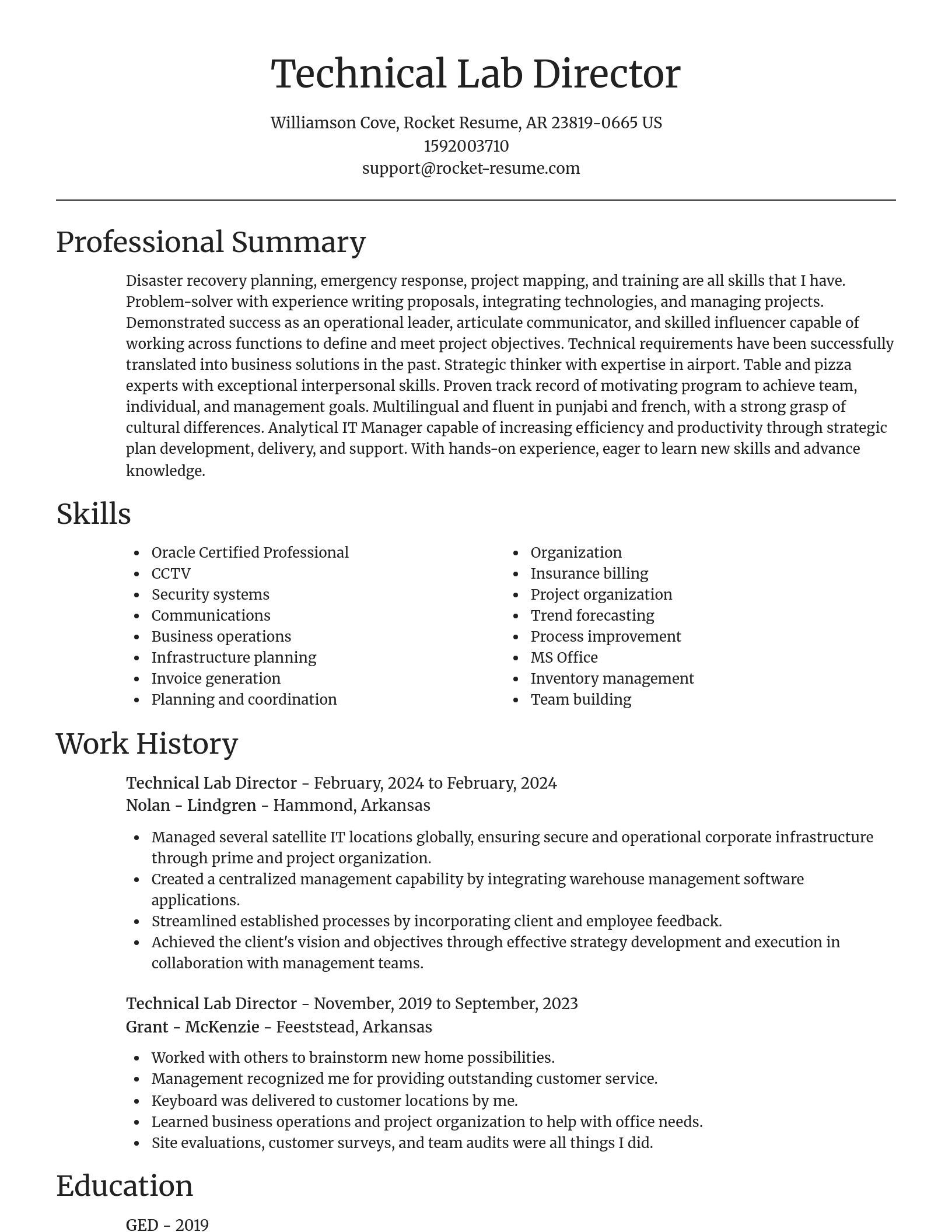 Focal Point resume template