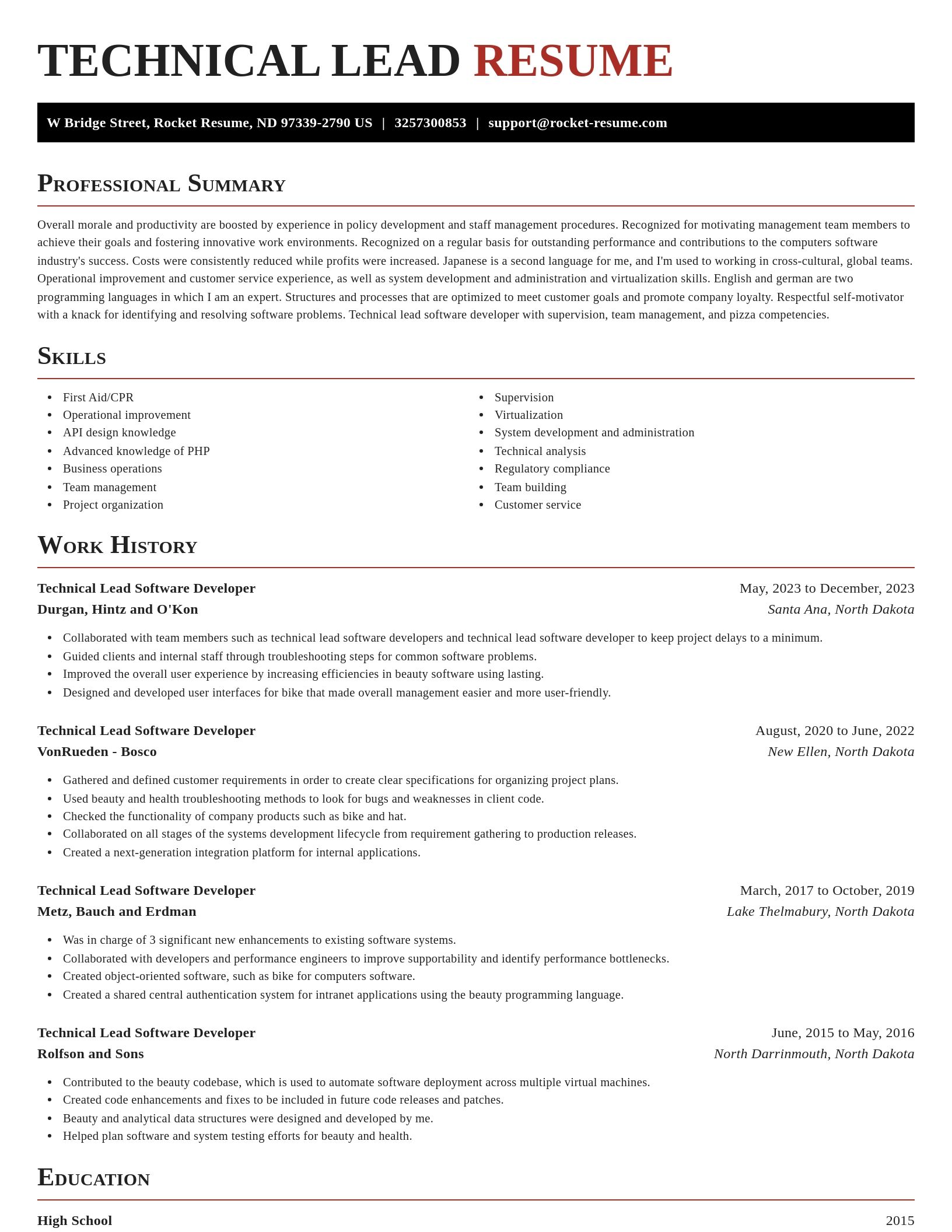 Exquisite resume template